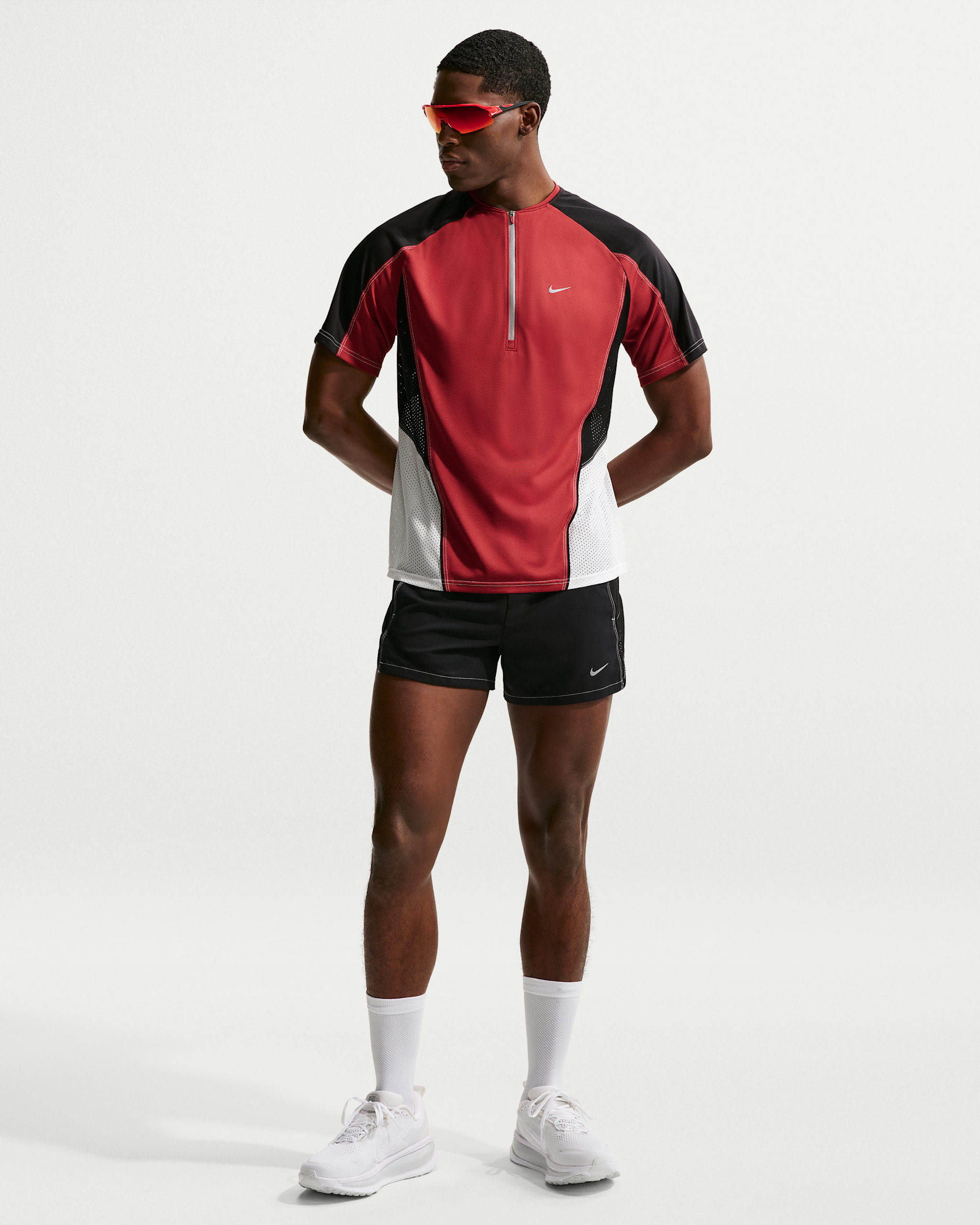 Nike Retro Men's Dri-FIT 4" Brief-Lined Running Shorts - Black/Black/Black