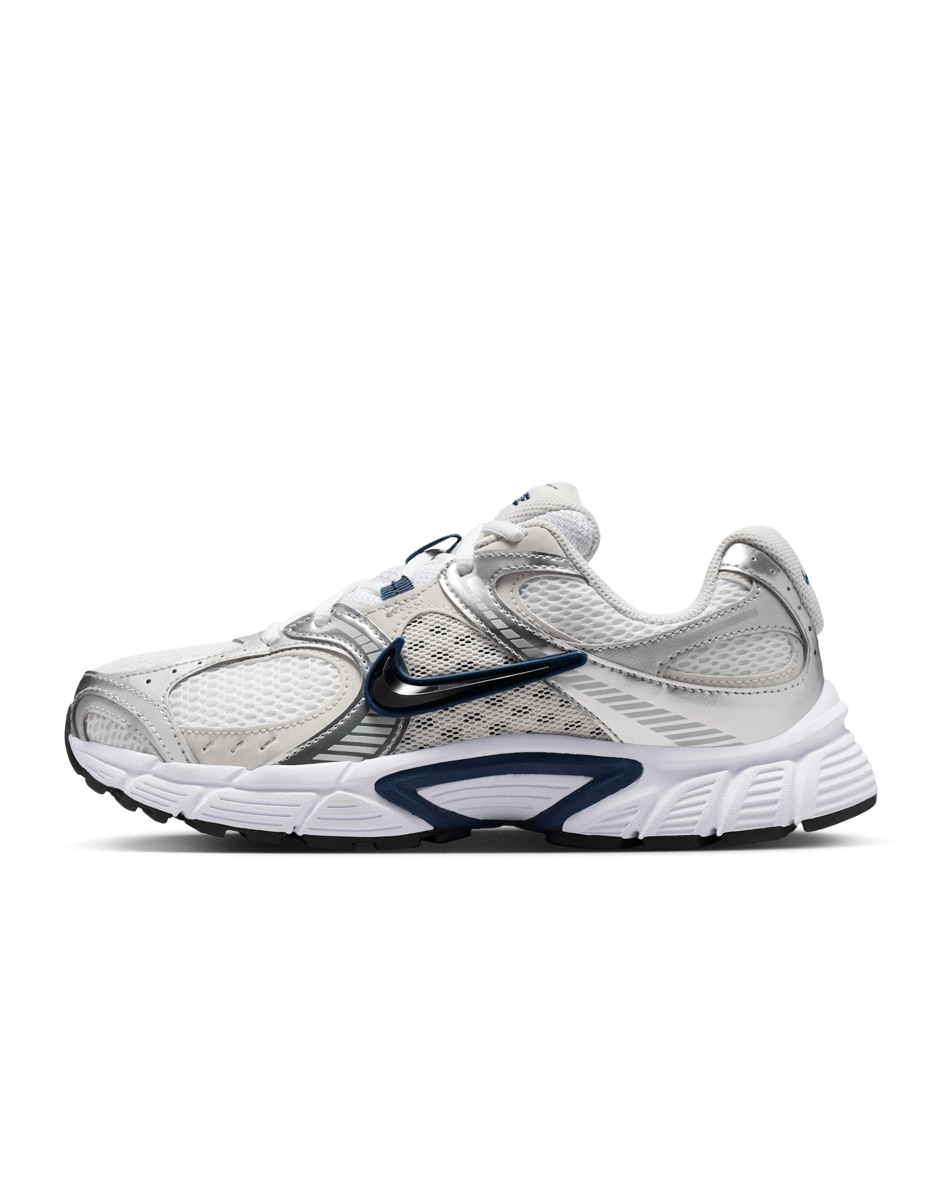 Nike V5 RNR Women's Shoes with Reflective Accents - Metallic Silver/Midnight Navy/Vast Grey/Black