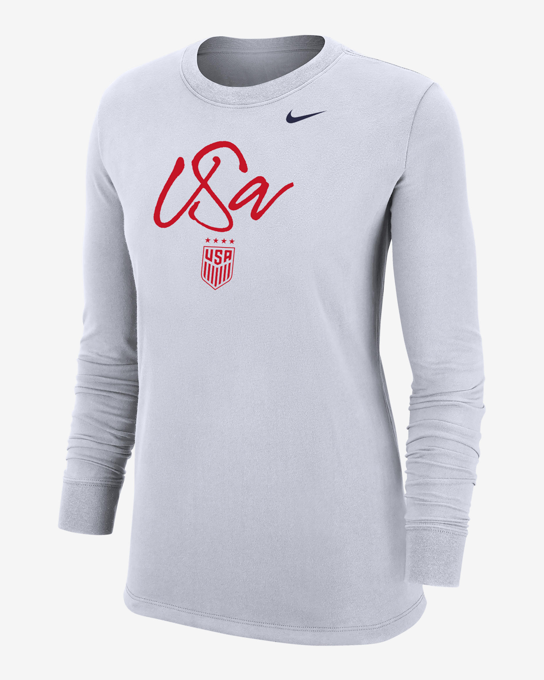 USWNT Women's Nike Soccer Long-Sleeve T-Shirt - White