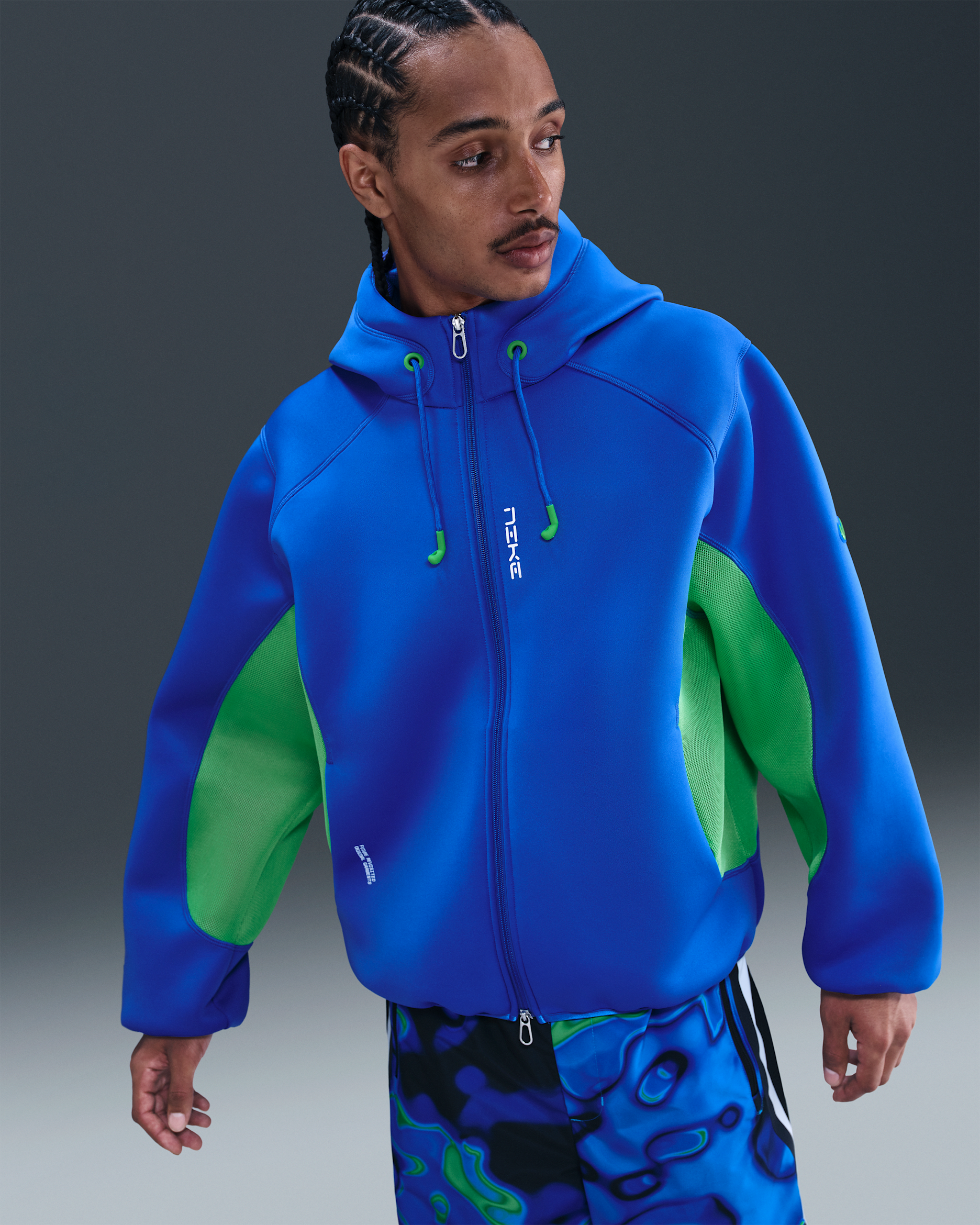 Nike Project F.R.O.G. Men's Full-Zip Hoodie - Hyper Royal/Green Shock/Hyper Pink/Green Shock