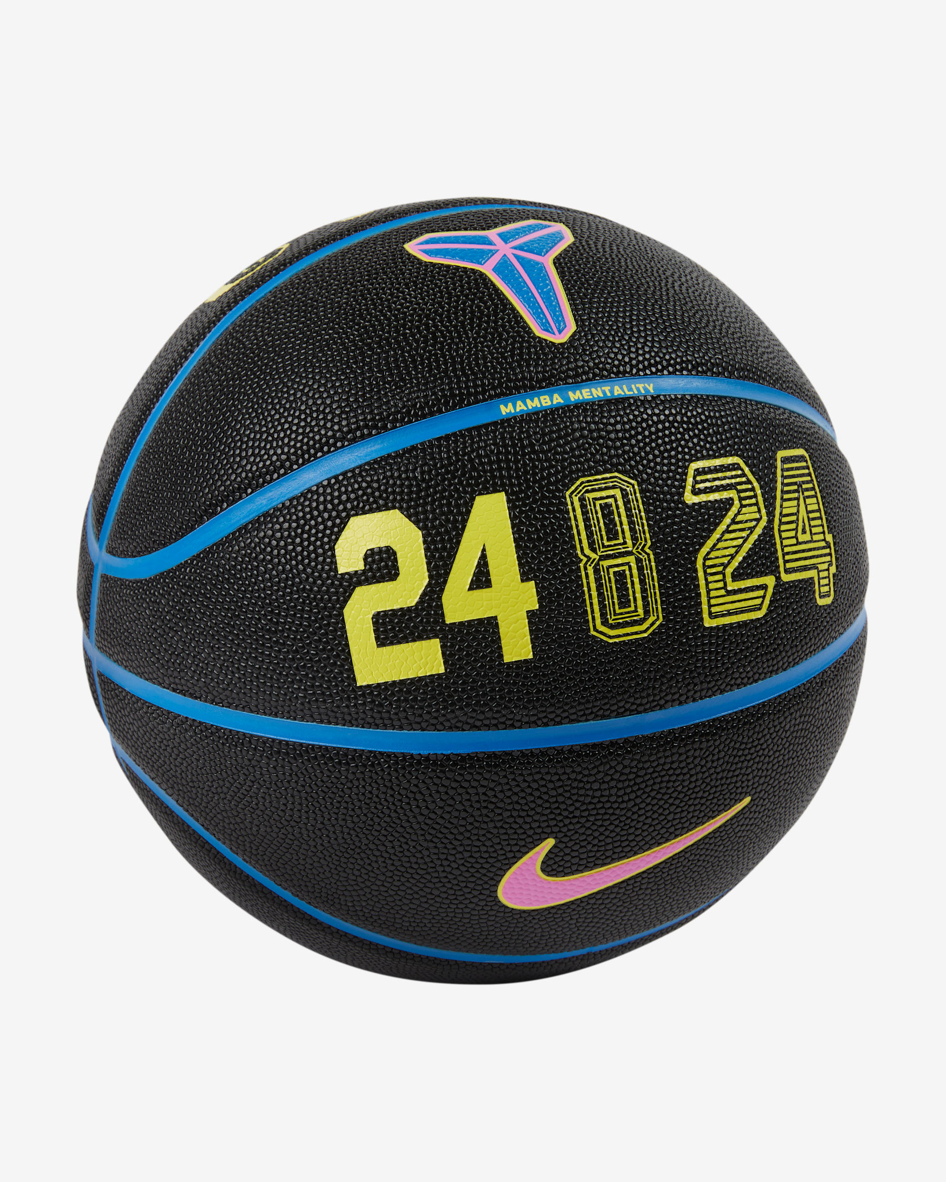 Kobe Bryant All-Court Basketball (Deflated) - Black/Light Photo Blue/Playful Pink/Sonic Yellow