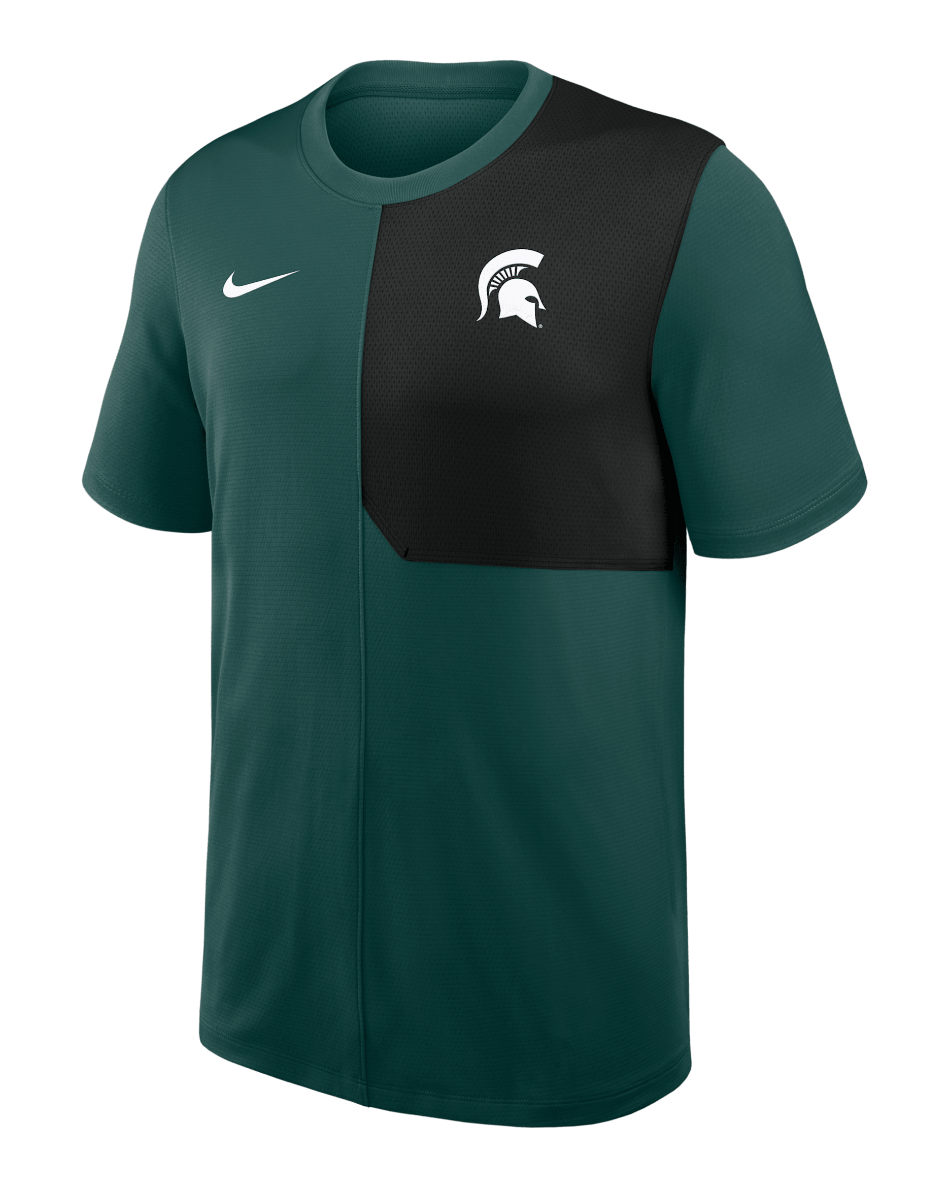 Michigan State Sideline Coach Men's Nike Dri-FIT College Top - Green