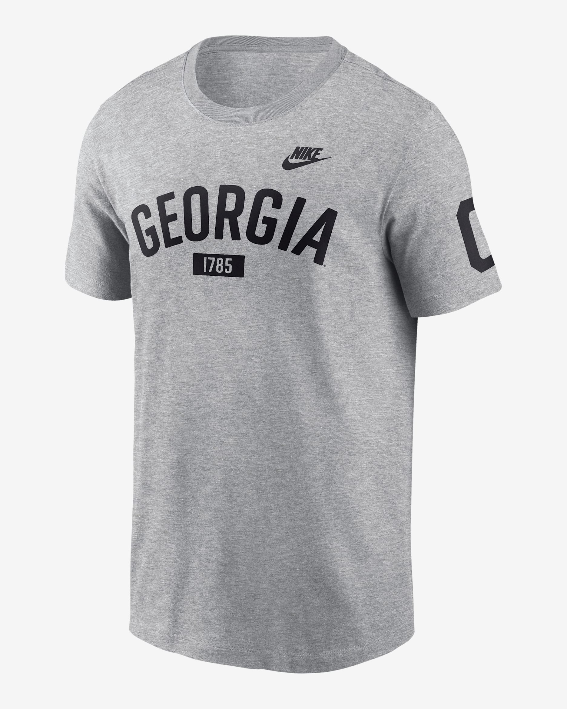 Georgia Legacy Arch 2-Hit Men's Nike College T-Shirt - Grey