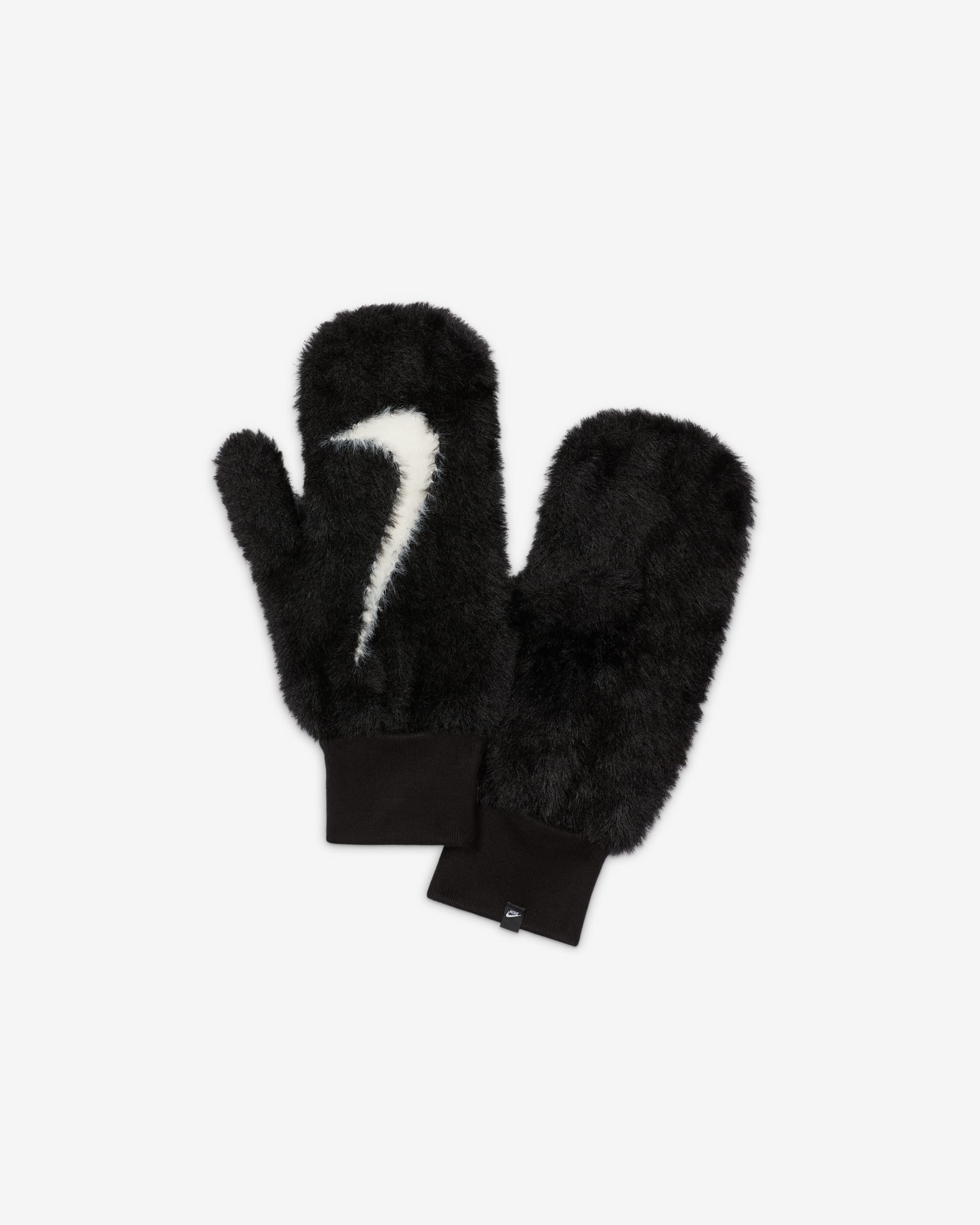 나이키 플러시 니트 장갑 - 블랙/화이트