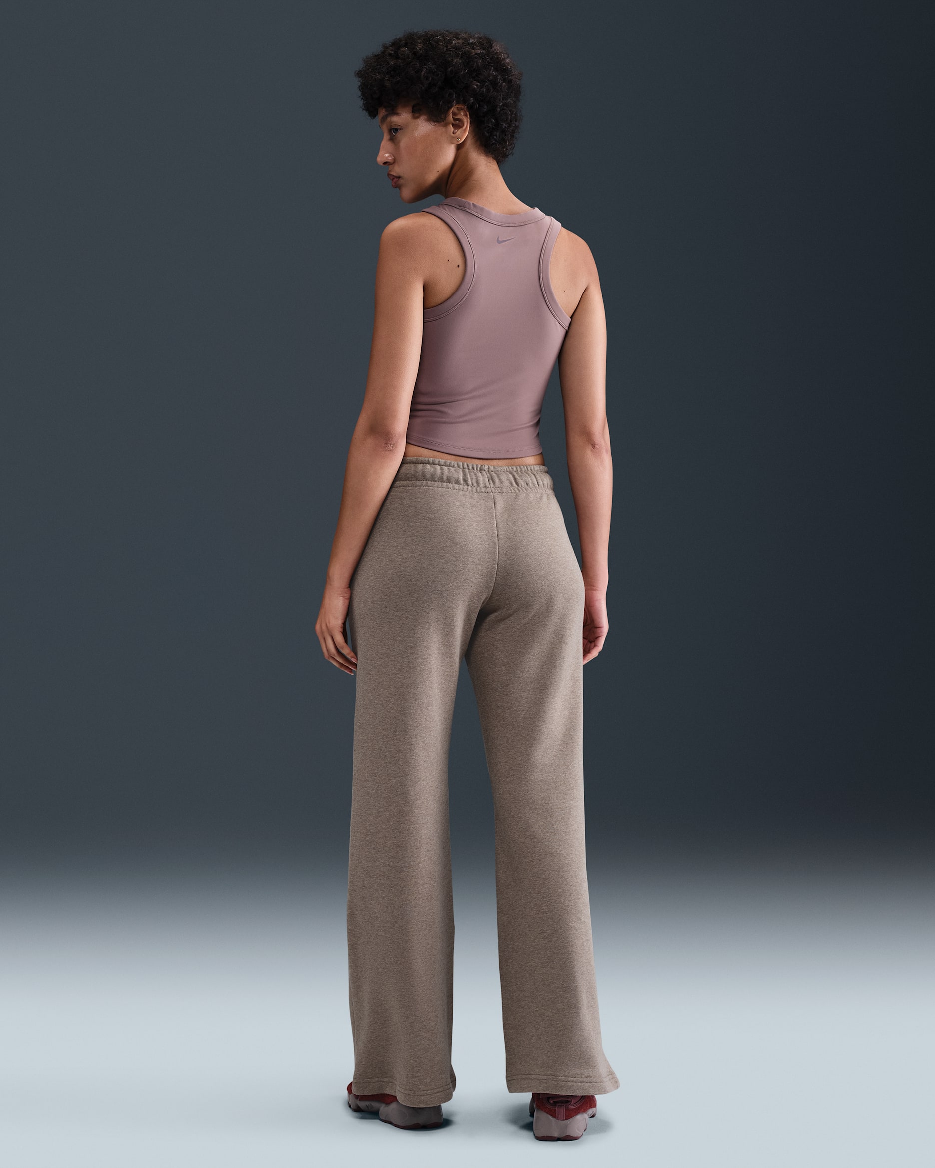 Nike Sportswear Club Fleece Women's Mid-Rise Wide-Leg Sweatpants