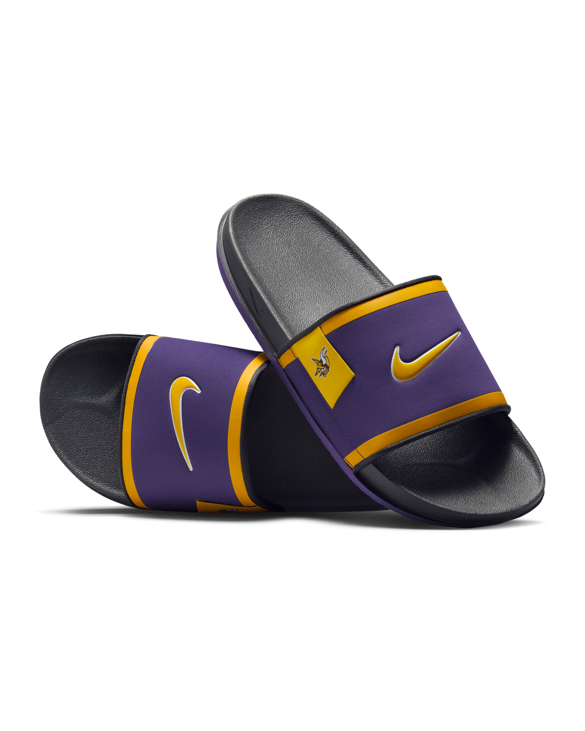 Nike Offcourt (Minnesota Vikings) Offcourt Slides - Court Purple/Dark Smoke Grey/Gold