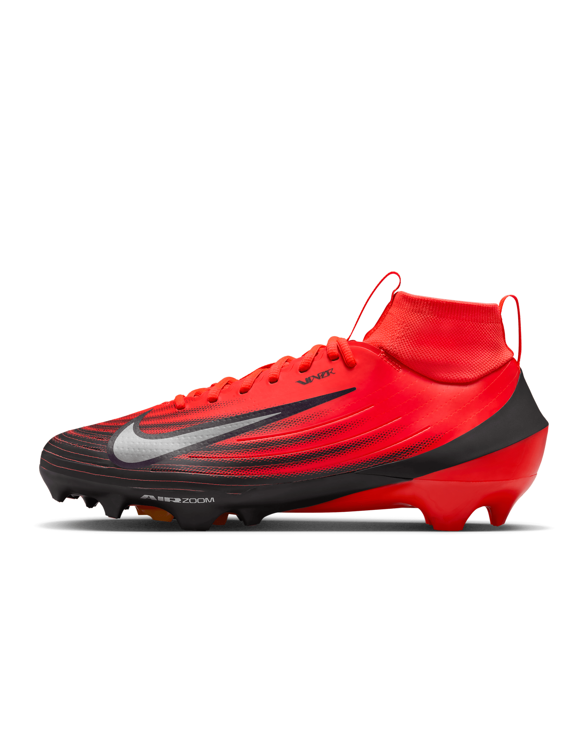 Nike Vapor Pro 1 Football Cleats - Bright Crimson/Laser Orange/Black
