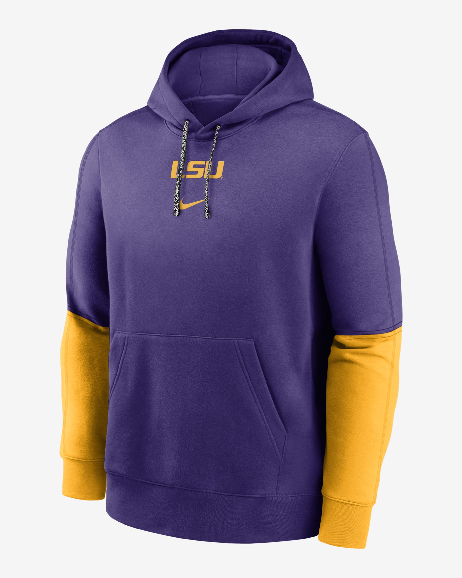 LSU Tigers Sideline Team Issue Club Men's Nike College Pullover Hoodie - Purple