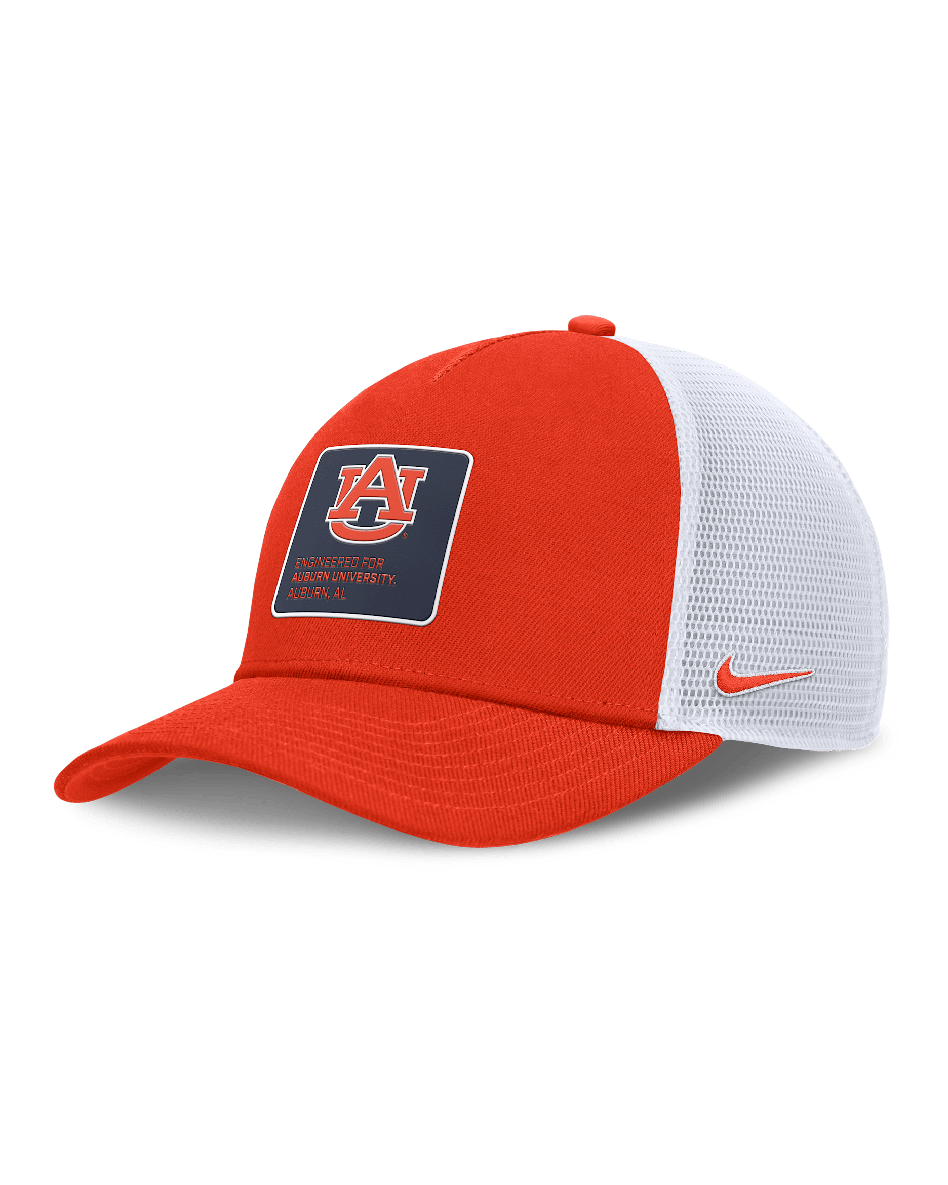 Auburn On-Field Rise Engineered Men's Nike College Trucker Adjustable Hat - Orange
