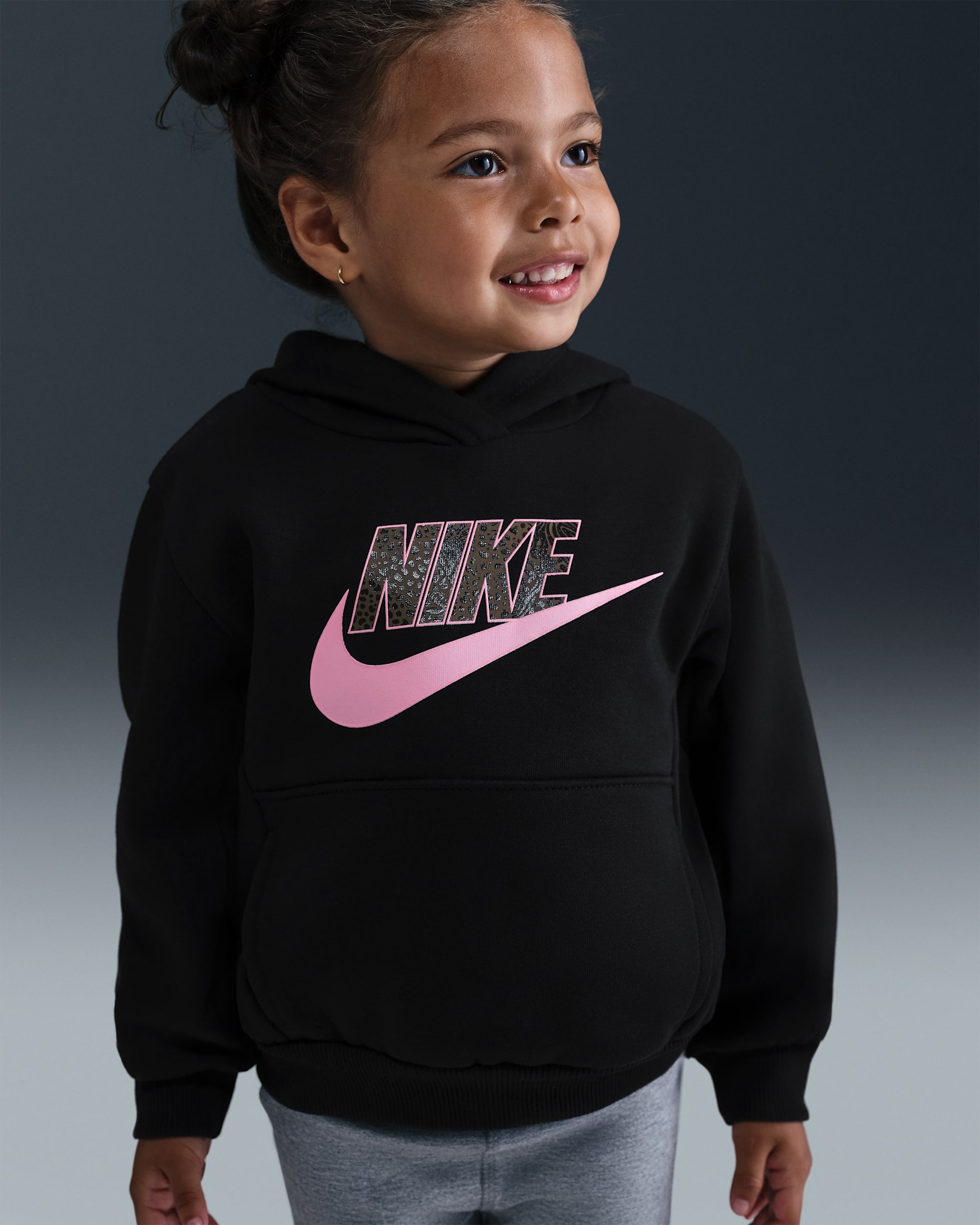Nike Wild Warmth Toddler Pullover Hoodie - Black