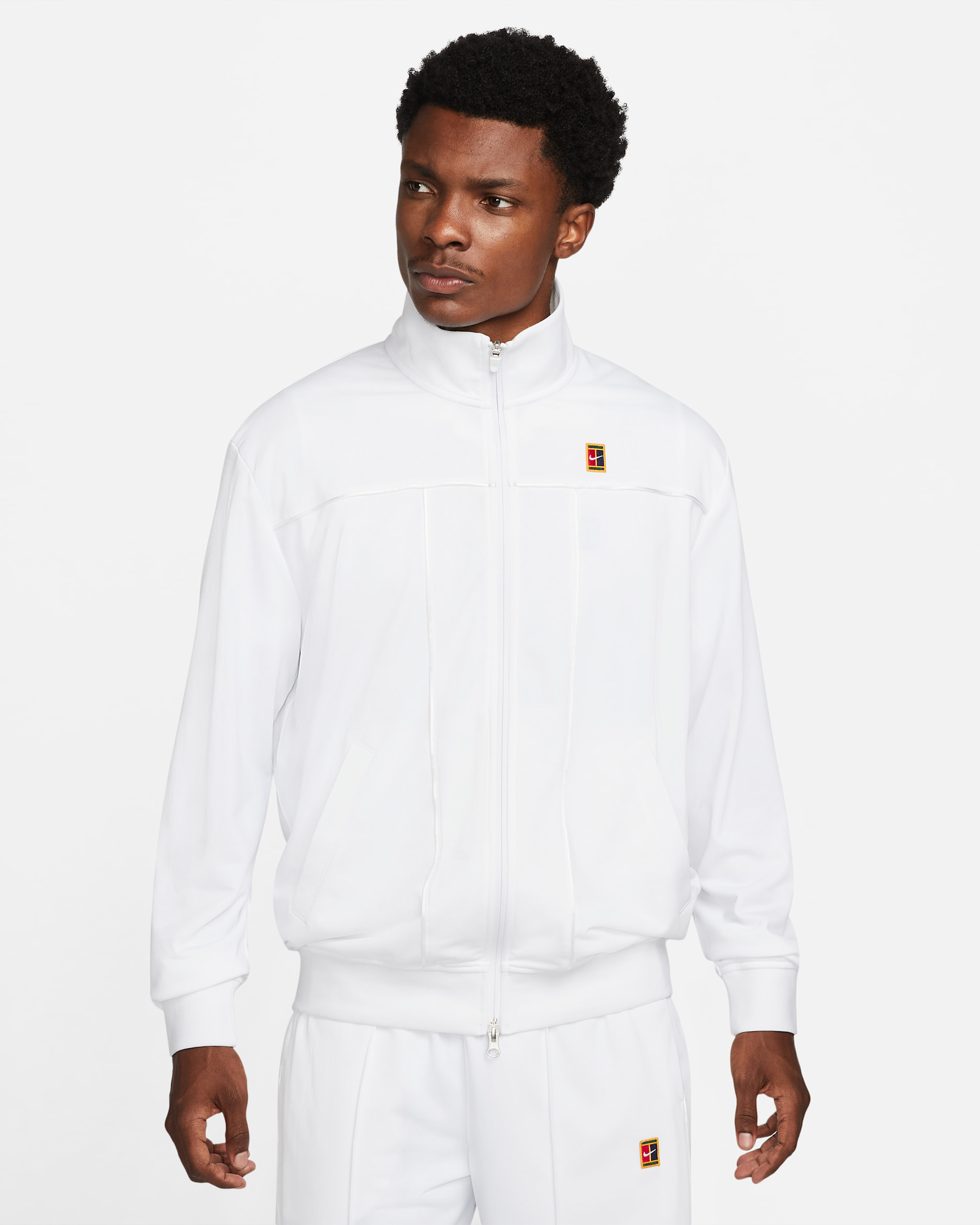 NikeCourt Men's Tennis Jacket - White/White/White