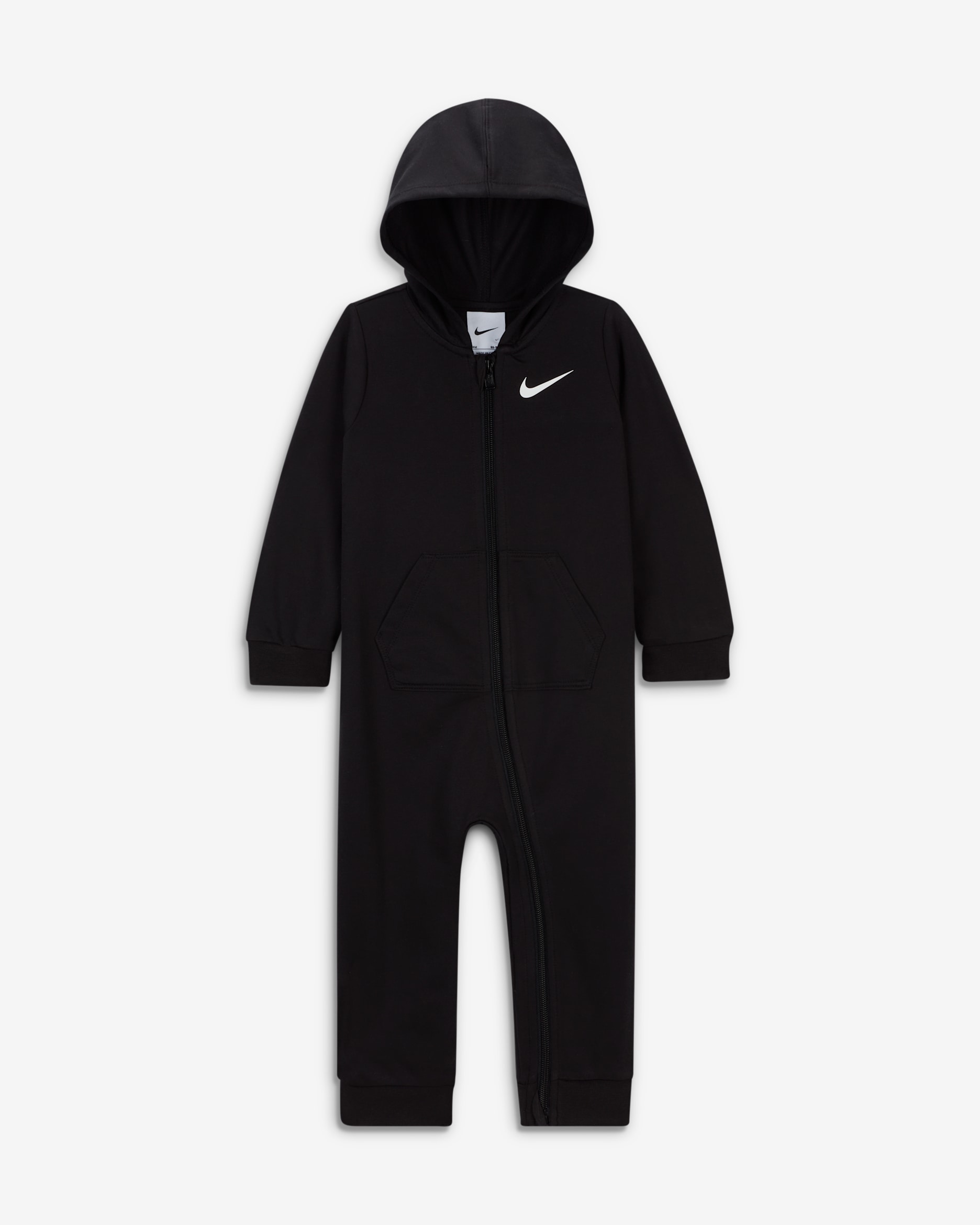 Nike Essentials Baby (12-24M) Hooded Coverall - Black