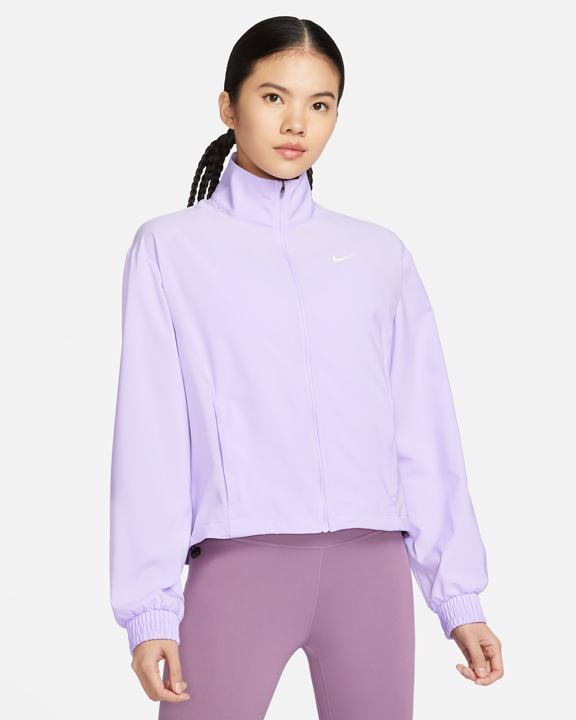 Nike Dri-FIT One Women's Jacket - Lilac Bloom/White