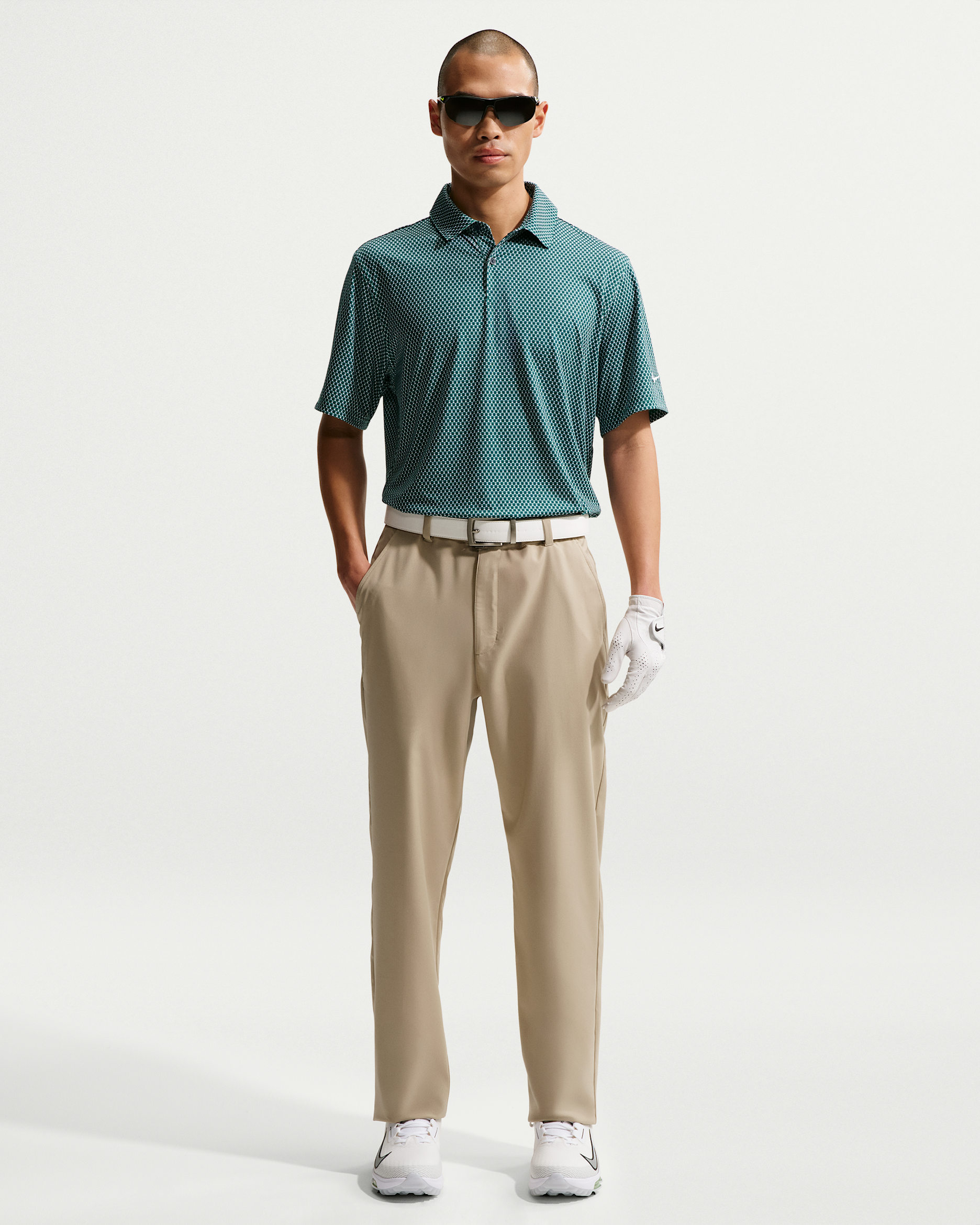 Nike Velocity Men's Dri-FIT Golf Trousers - Limestone/Black/Limestone