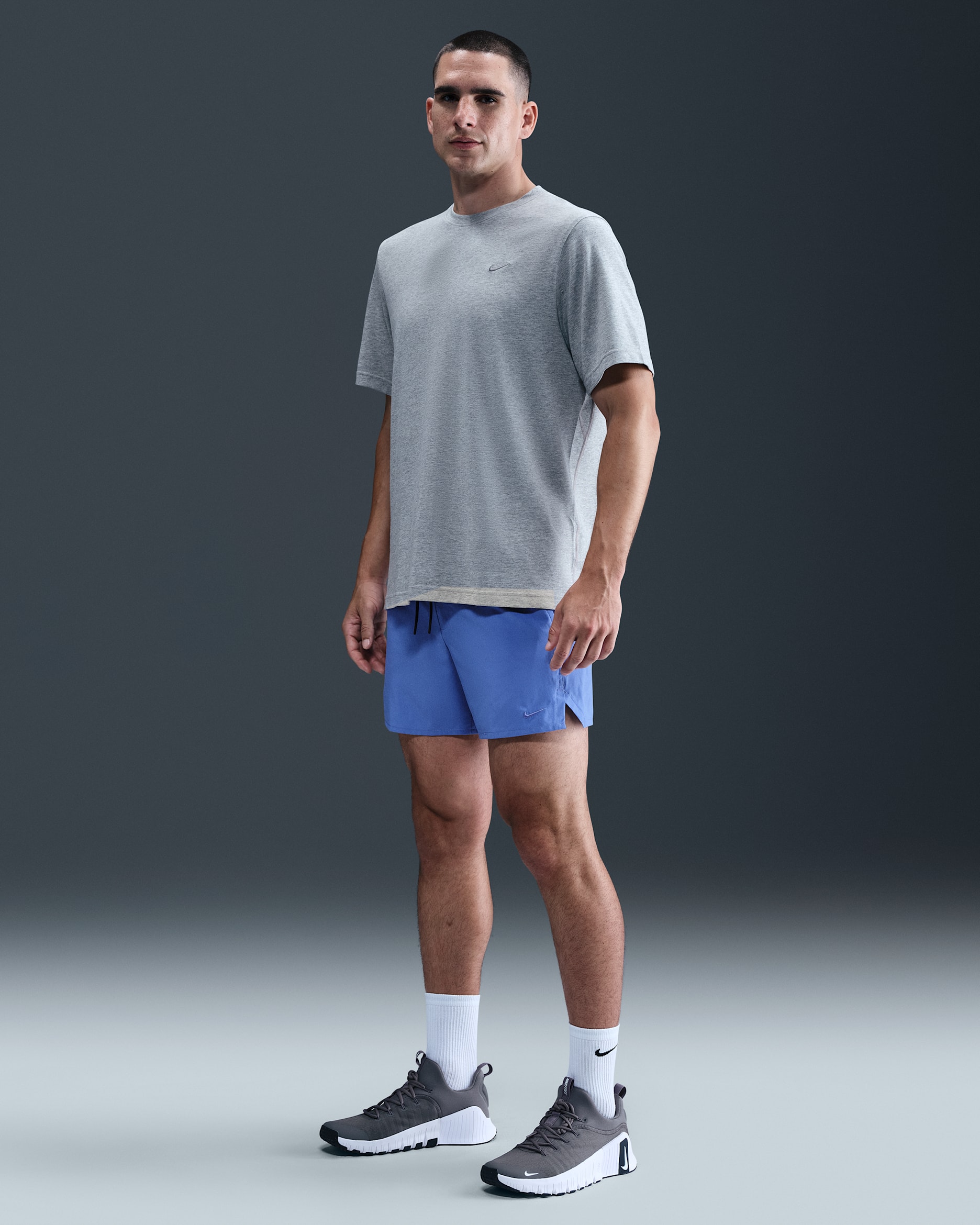 Nike Unlimited Men's Dri-FIT 5" Unlined Versatile Shorts - Comet Blue/Black/Comet Blue