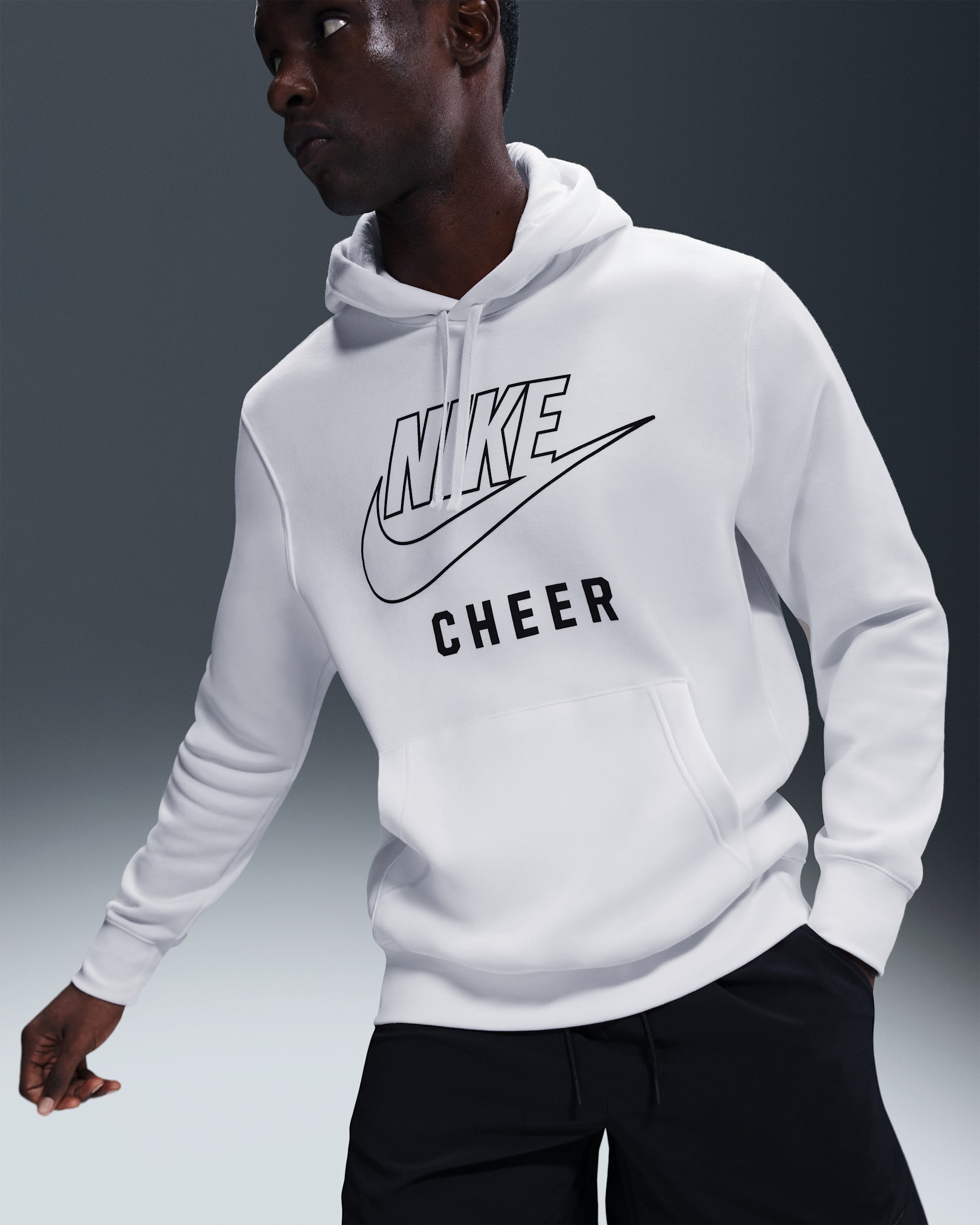 Nike Men's Cheer Pullover Hoodie - White