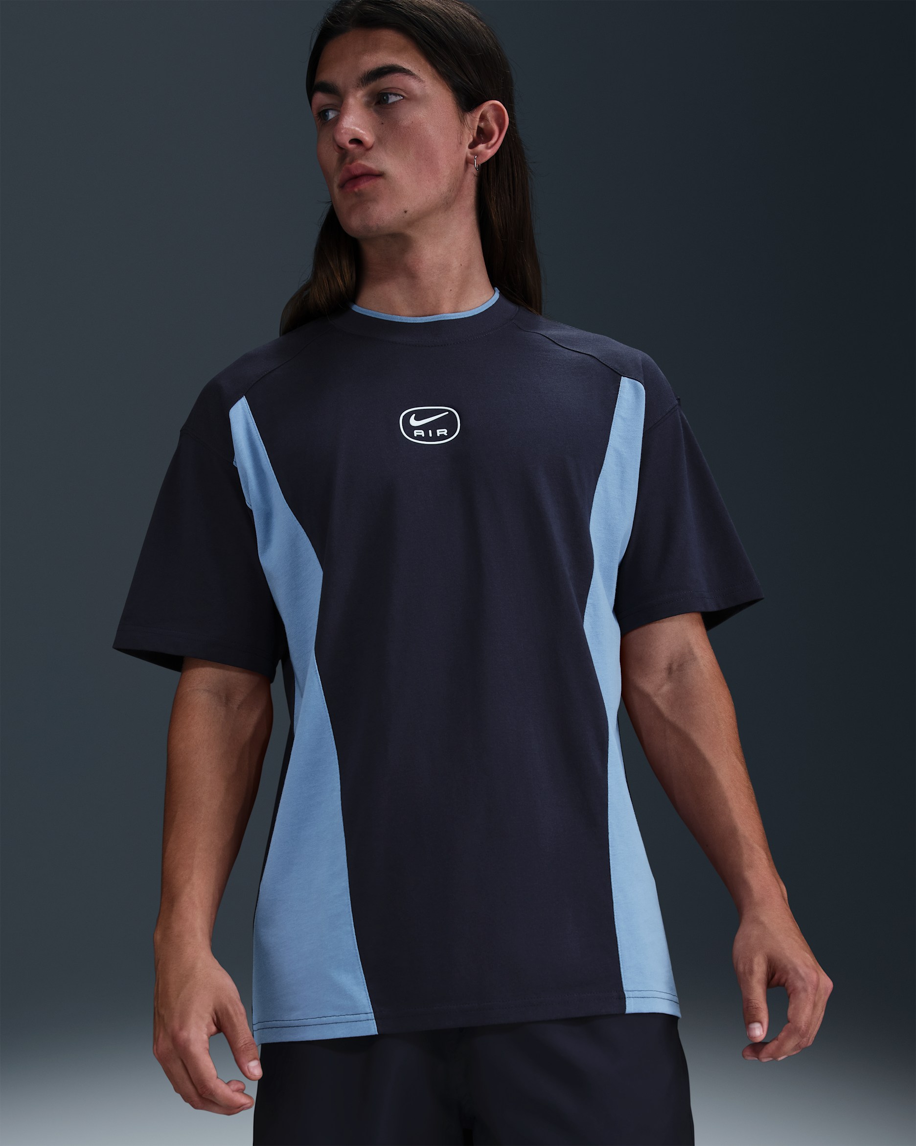 T-shirt męski Nike Air - Obsidian/Blue Beyond