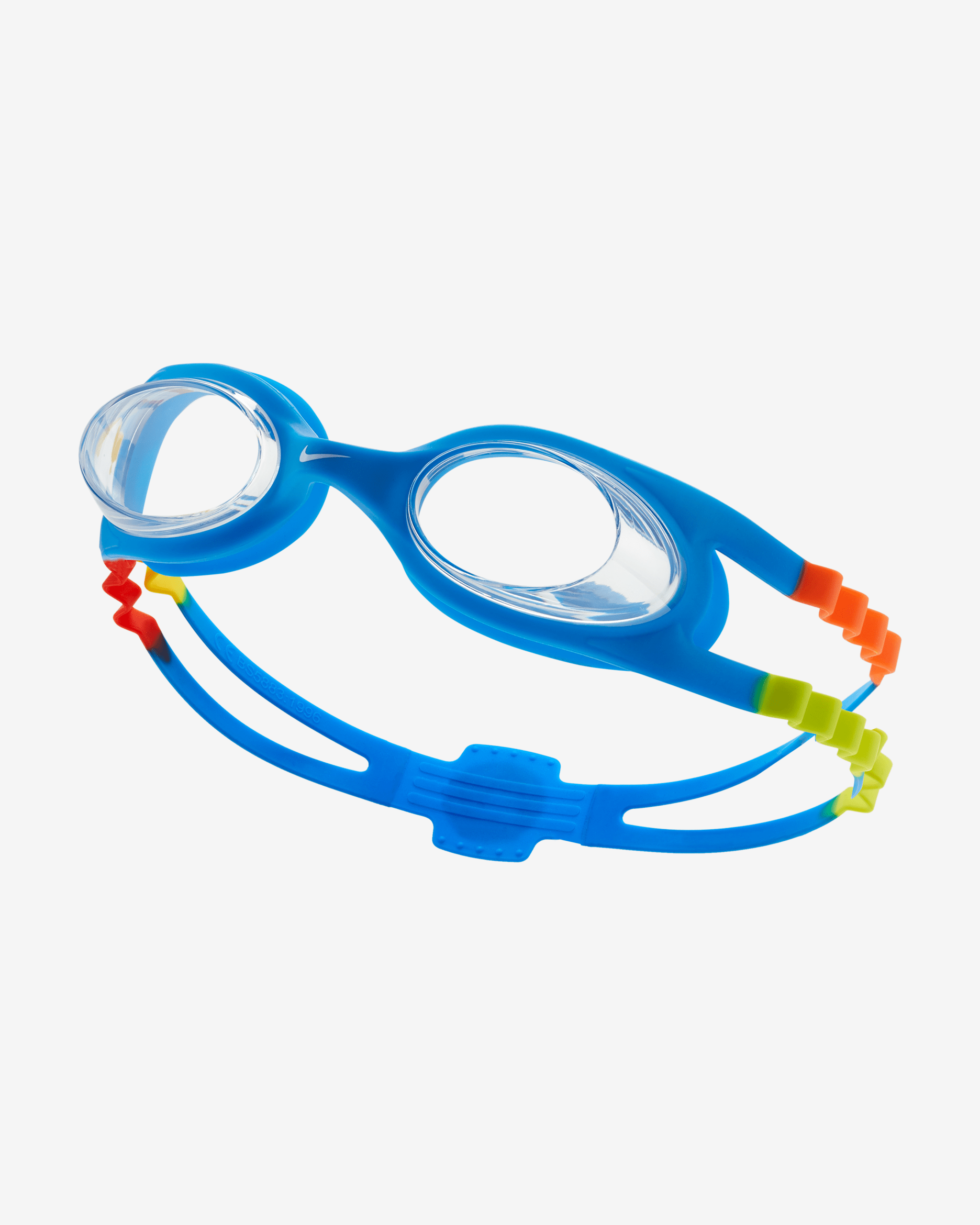 Goggles de natación para niños talla pequeña Nike Easy Fit - Azul/Naranja alfa/Cactus brillante/Blanco