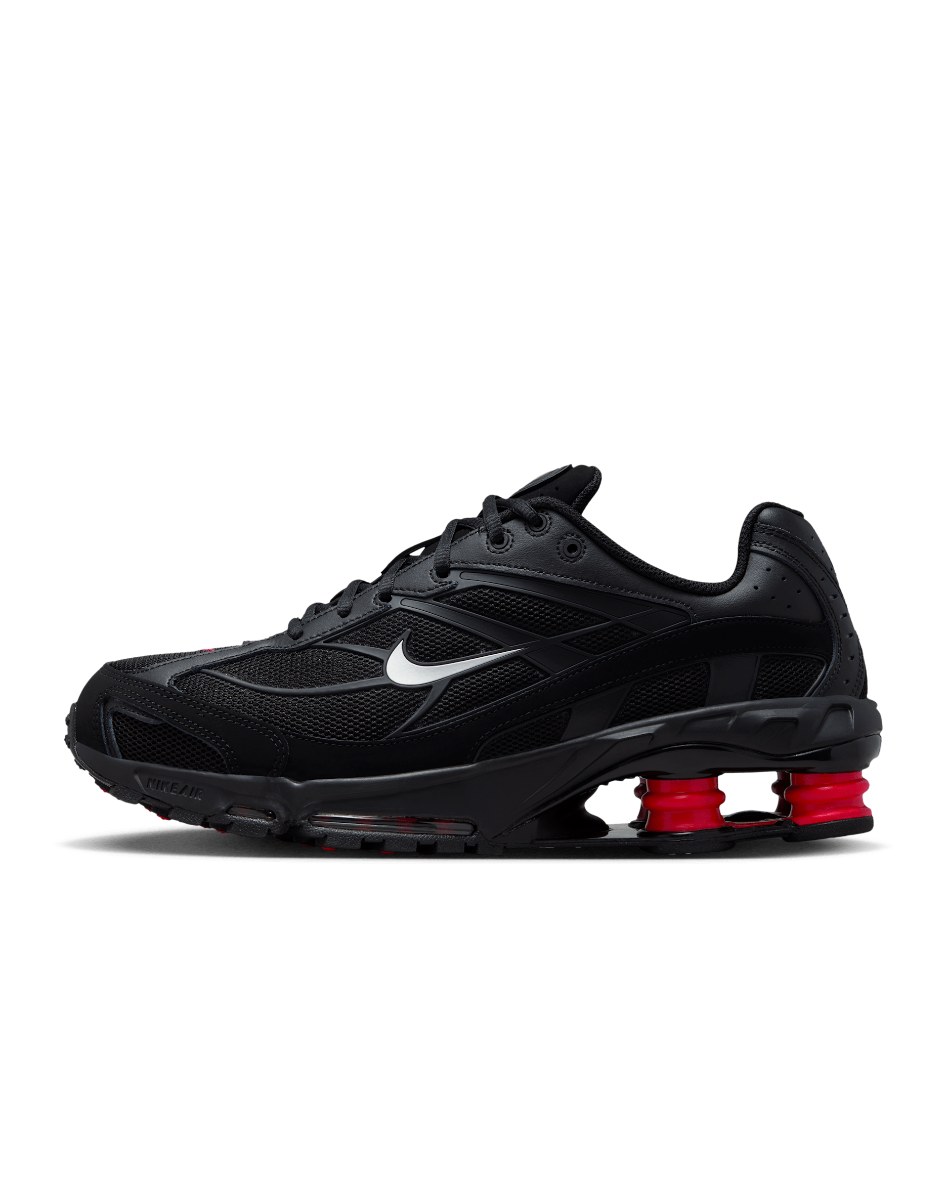 Nike Shox Ride 2 Schuh (Herren) - Schwarz/University Red/Medium Ash/Metallic Silver