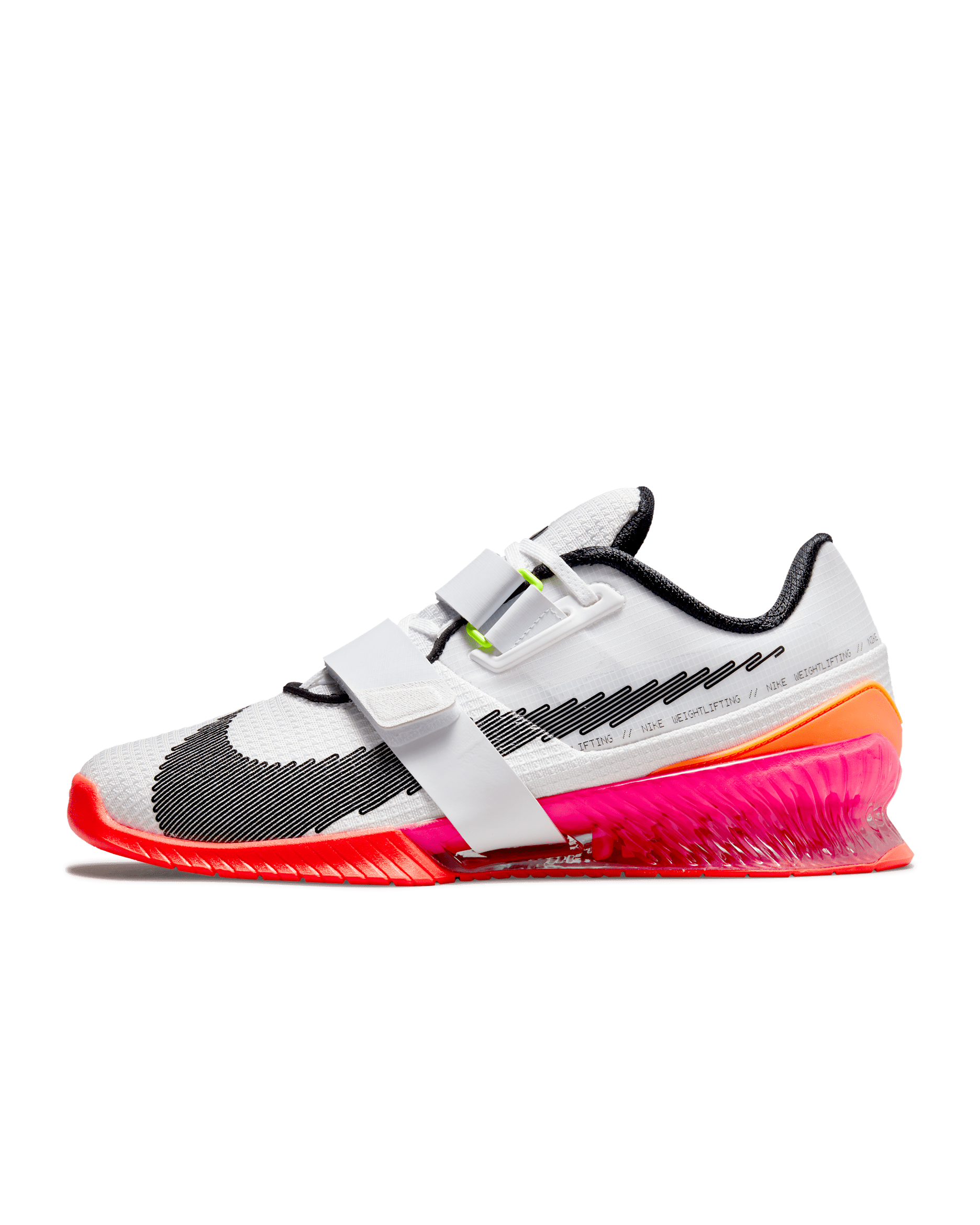 Buty do podnoszenia ciężarów Nike Romaleos 4 SE - Biel/Bright Crimson/Pink Blast/Czerń