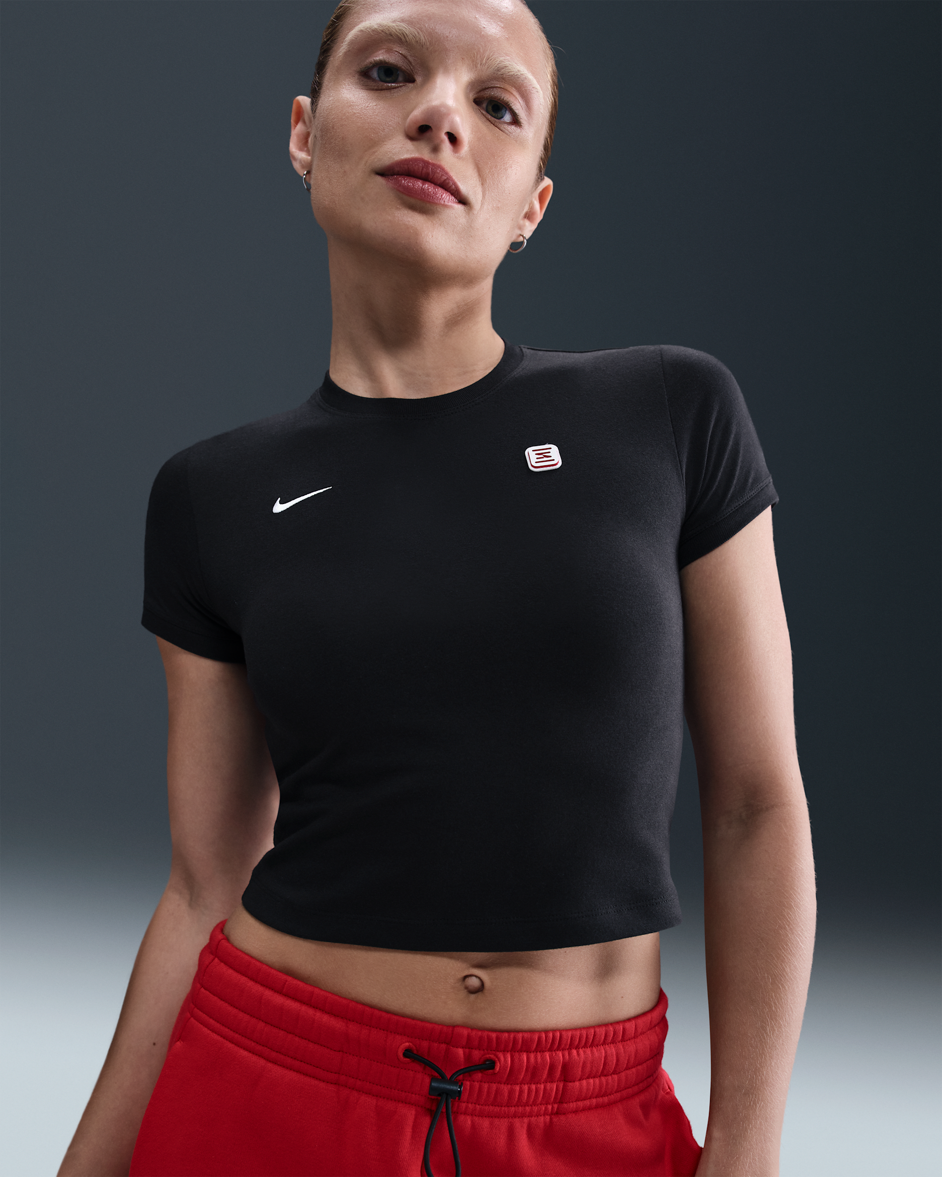 Nike Sportswear Shox Women's Tight T-Shirt - Black