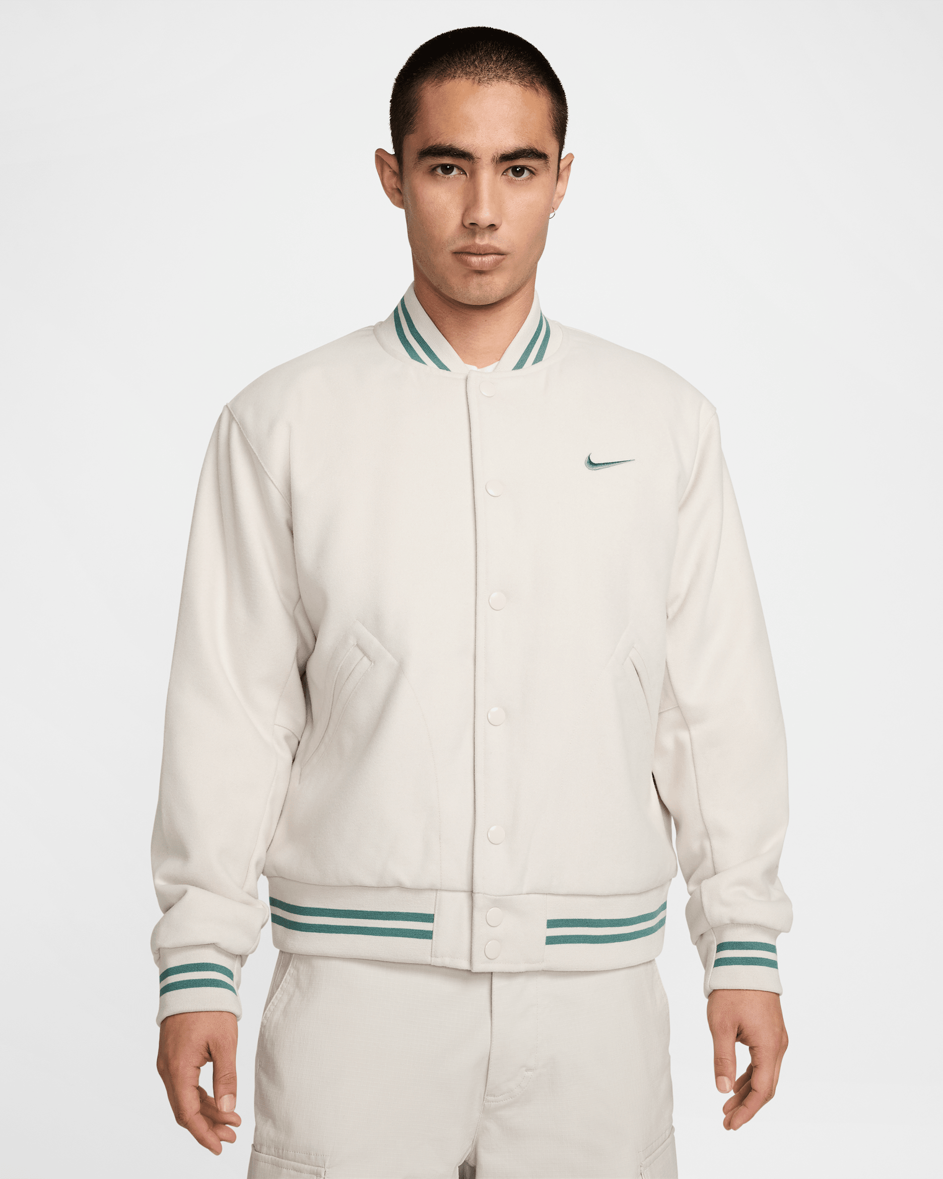 ナイキ メンズ バーシティ ジャケット - ライトオールウッドブラウン/ライトオールウッドブラウン/バイコスタル/バイコスタル