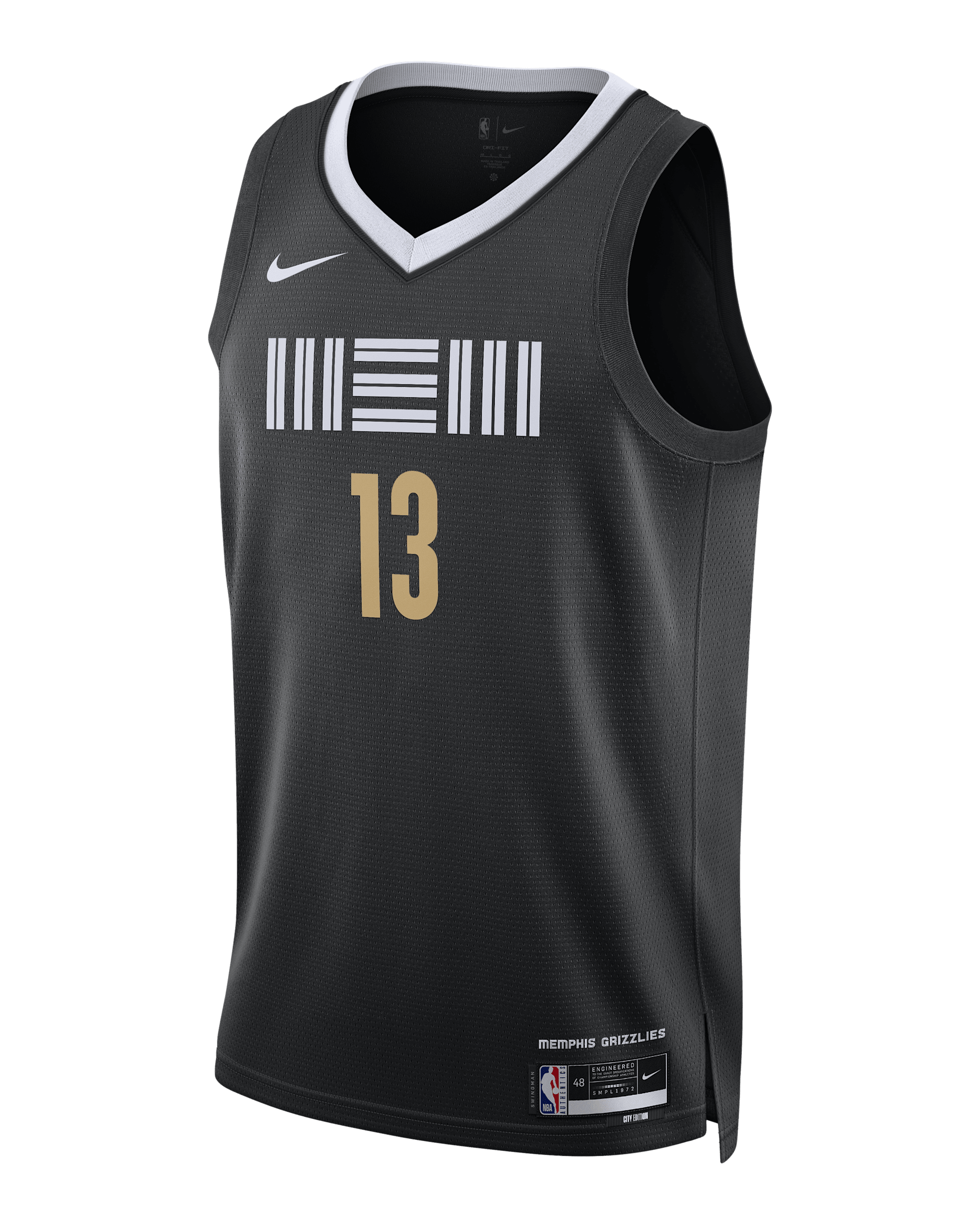 Jaren Jackson Jr Memphis Grizzlies City Edition 2023/24 Men's Nike Dri-FIT NBA Swingman Jersey - Black