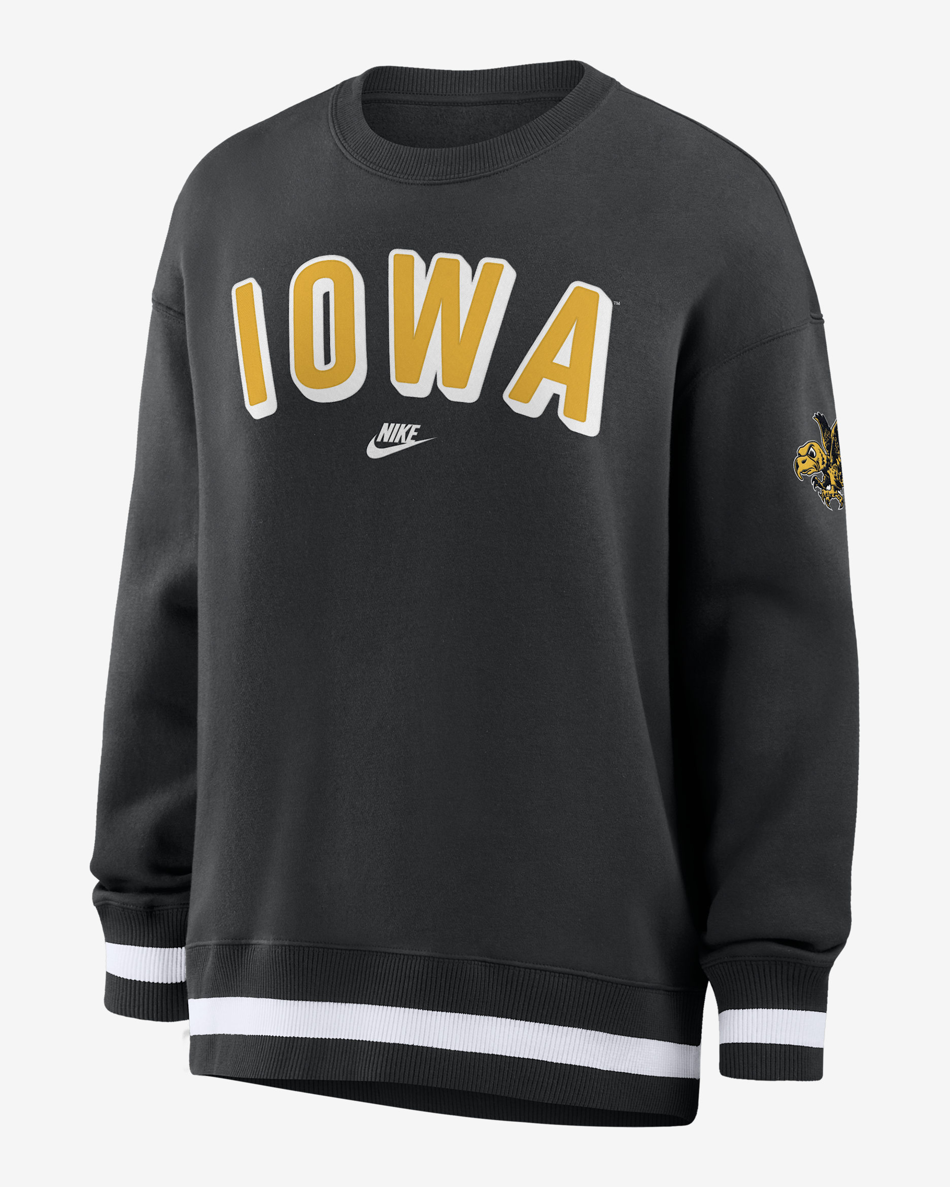 Iowa Legacy Phoenix Women's Nike College Oversized Pullover Crew - Black