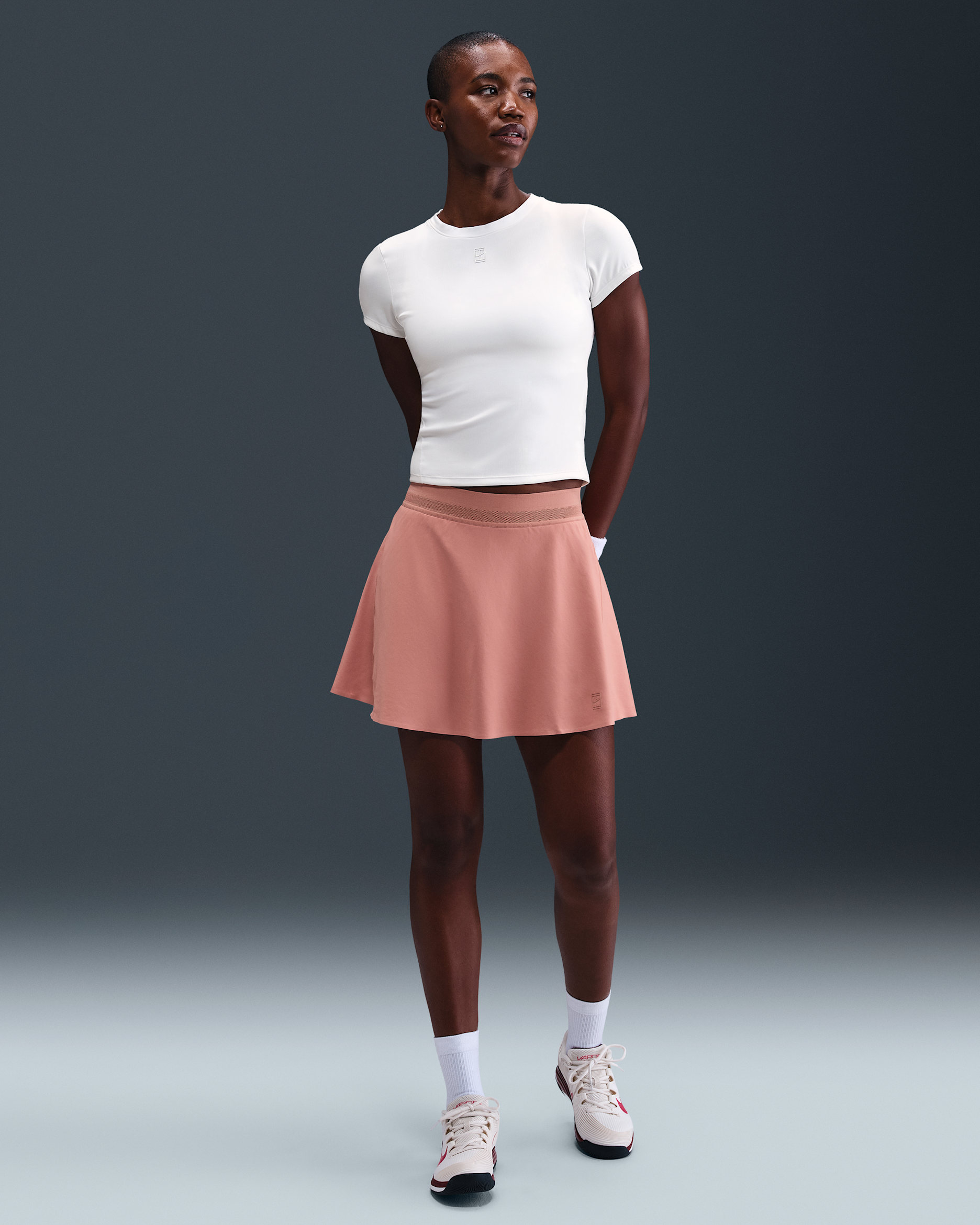 NikeCourt Ace Advantage Women's Dri-FIT Tennis Skirt - Red Stardust/Red Stardust