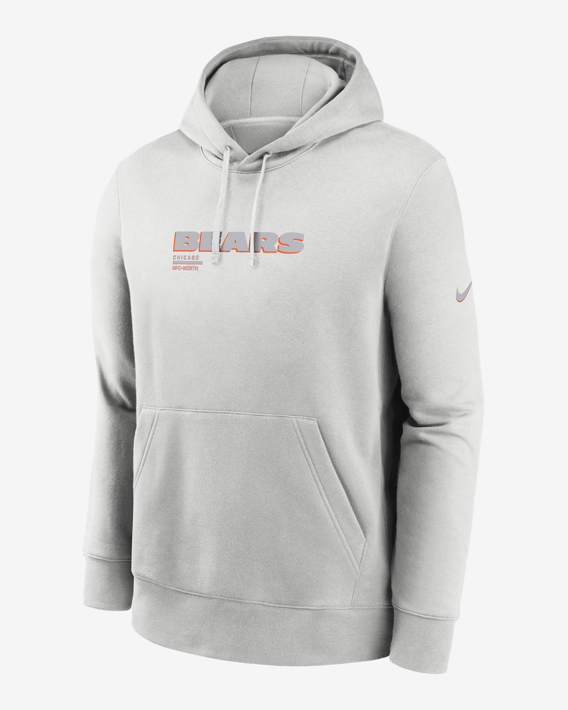 Chicago Bears Slot Receiver Club Men's Nike NFL Pullover Hoodie - Grey