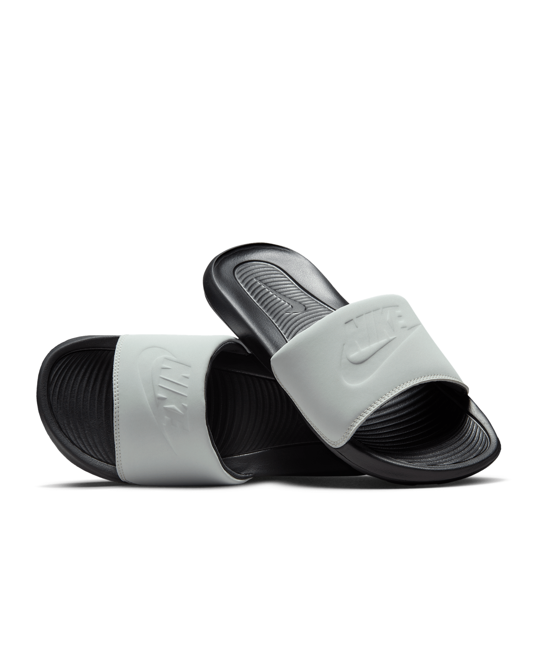 Nike Victori One Men's Slides - Black/Light Silver