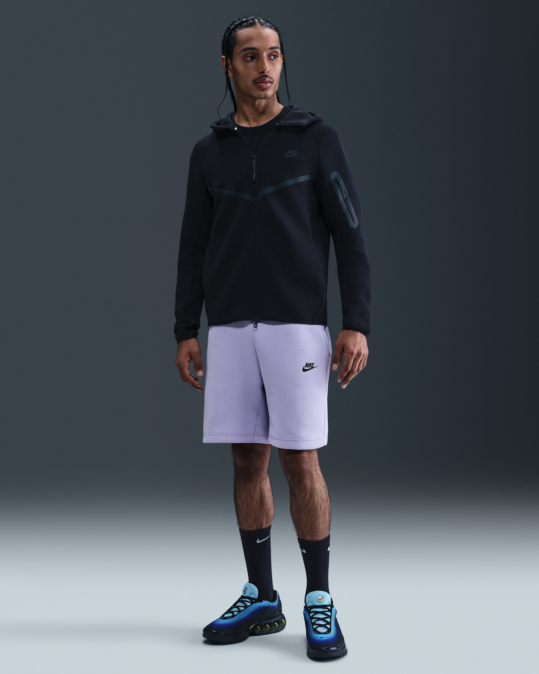 Nike Sportswear Tech Fleece Men's Shorts - Hydrangeas/Black