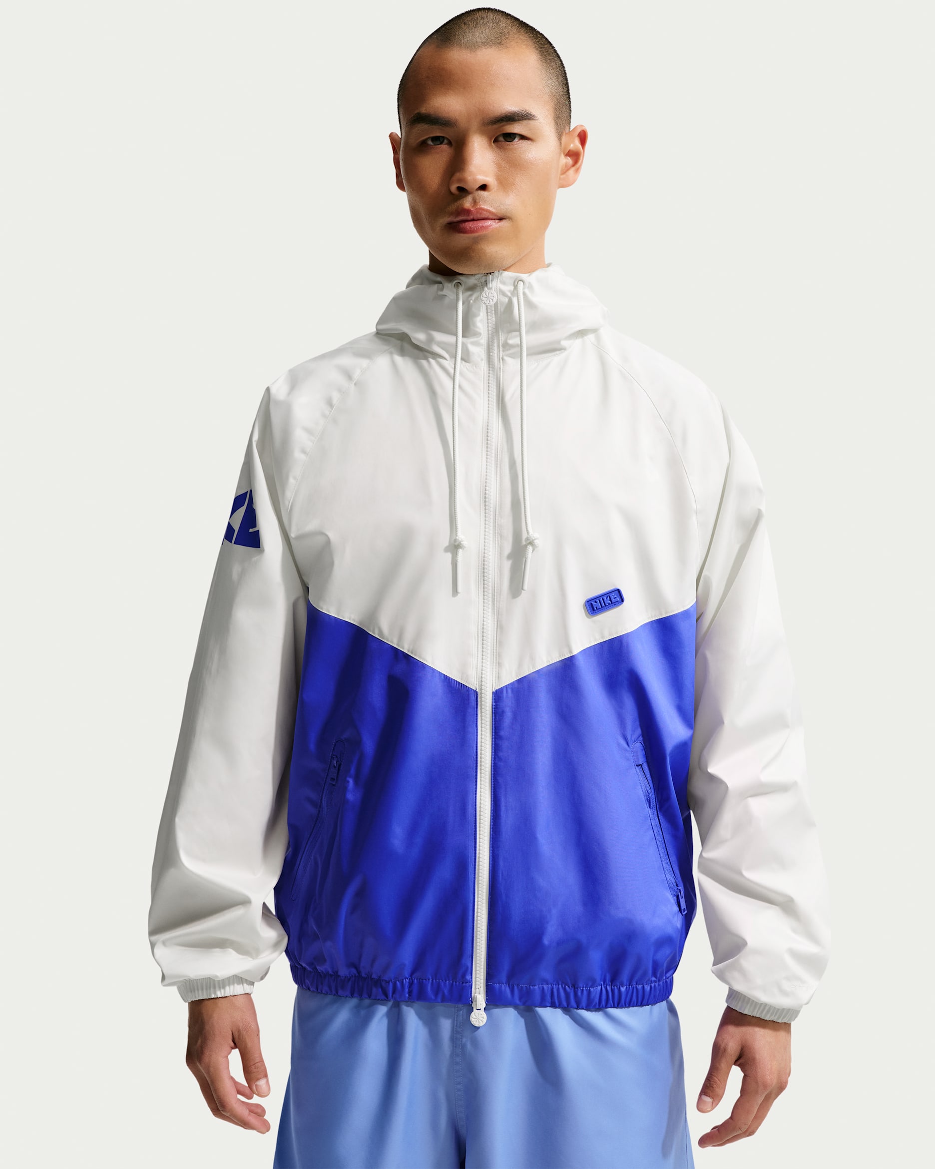 나이키 윈드러너 남성 그래픽 우븐 재킷 - 세일/사파이어/사파이어