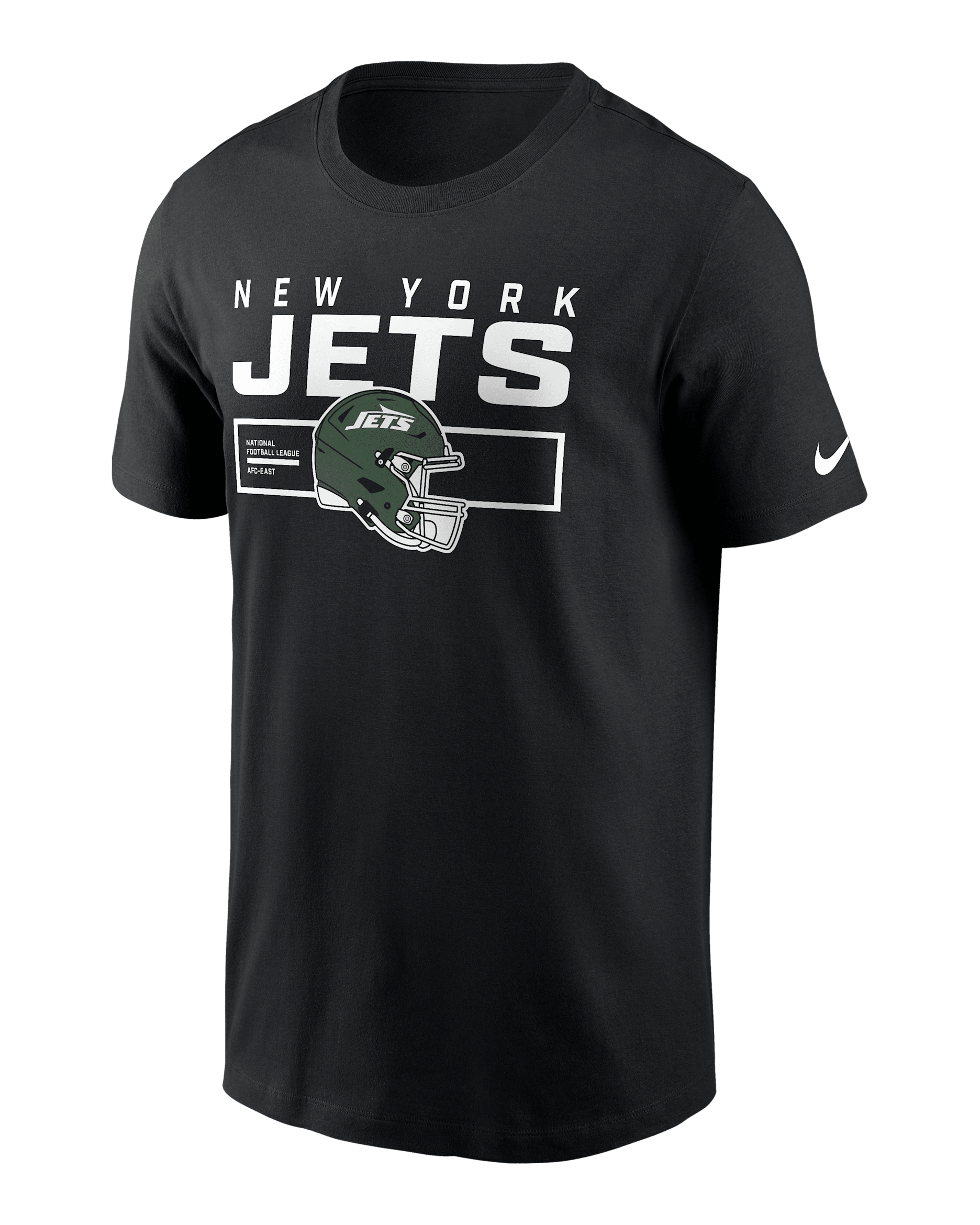 New York Jets Helmet Essential Men's Nike NFL T-Shirt - Black