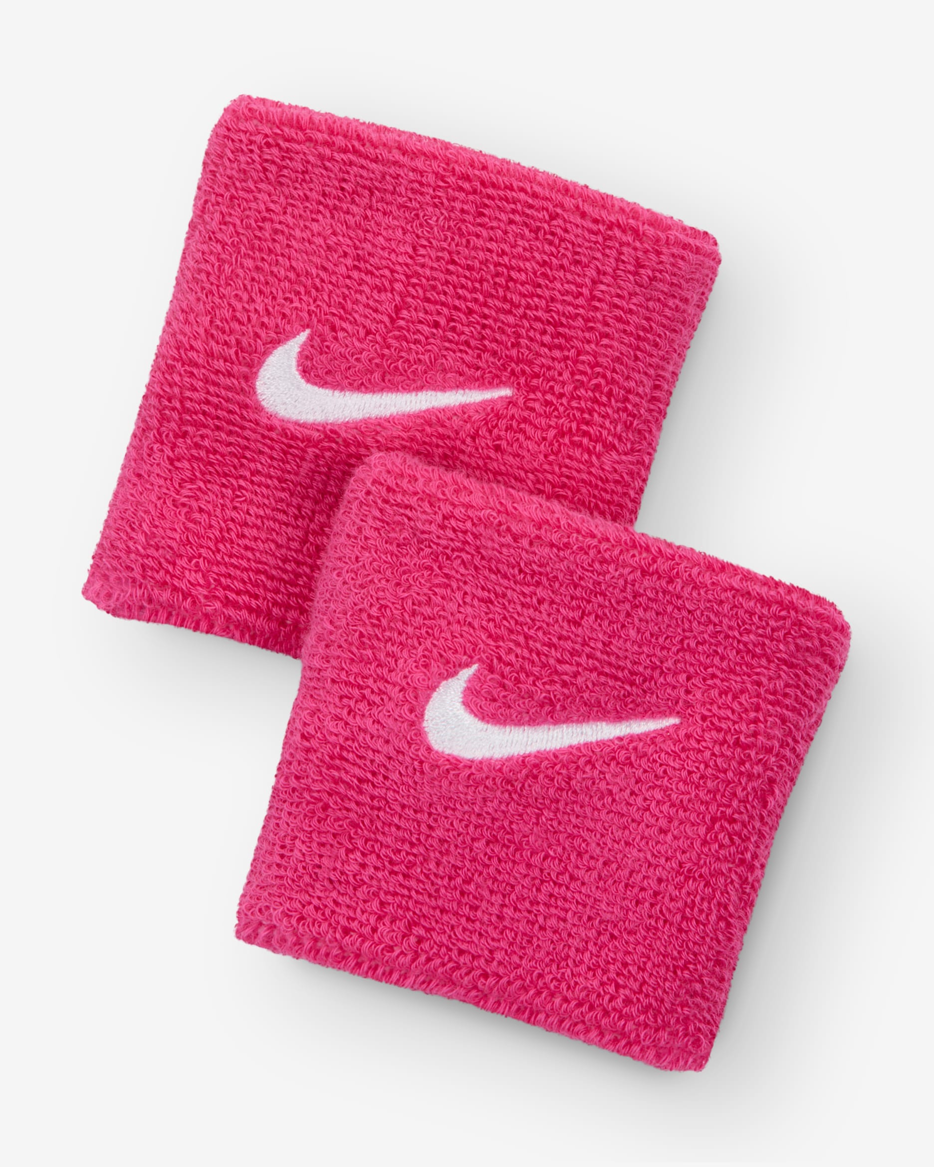 Nike Swoosh Classic Wristbands (2-Pack) - Vivid Pink/White/White