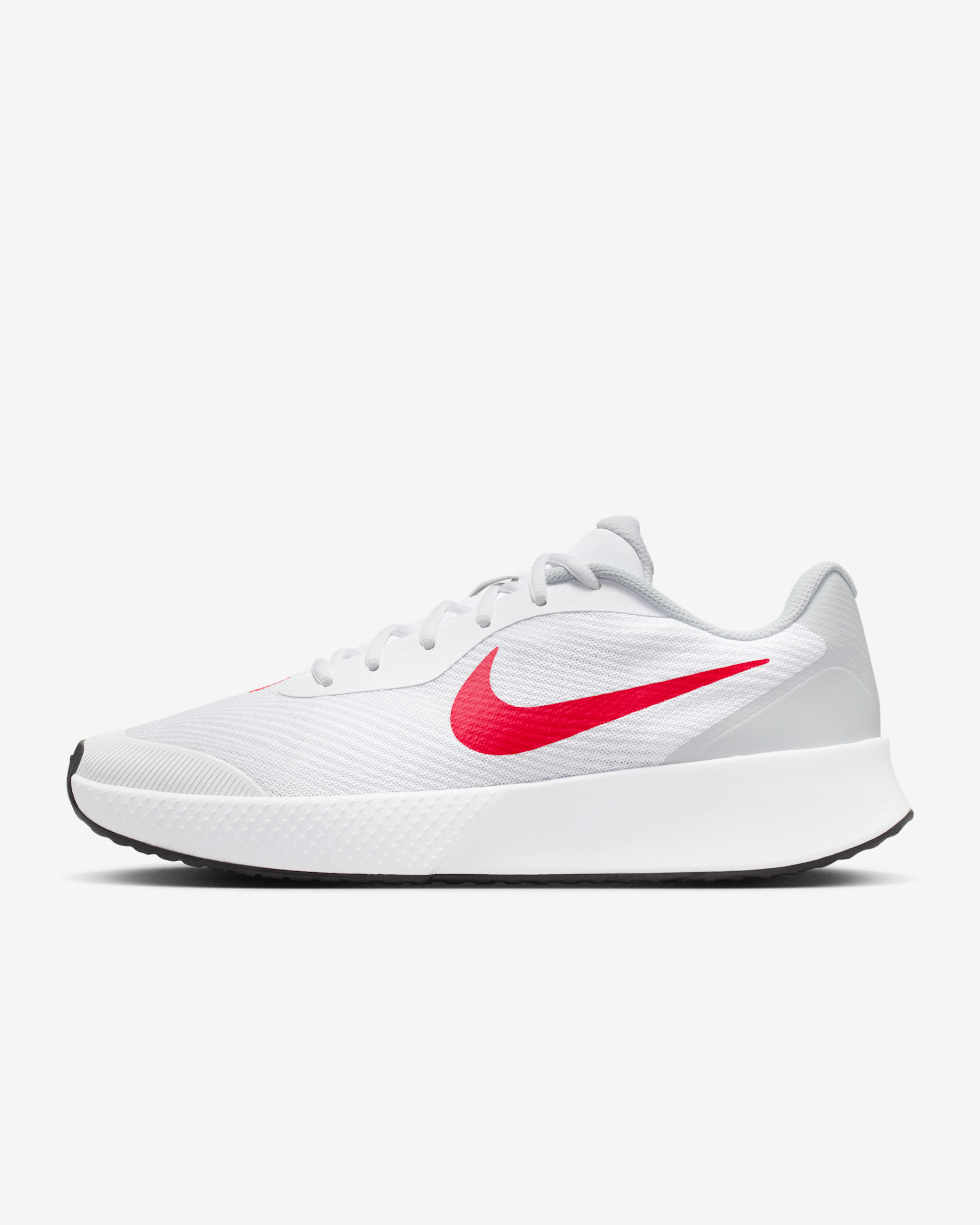 Nike Vapor Lite 3 Men's Hard Court Tennis Shoes - White/Pure Platinum/Light Crimson