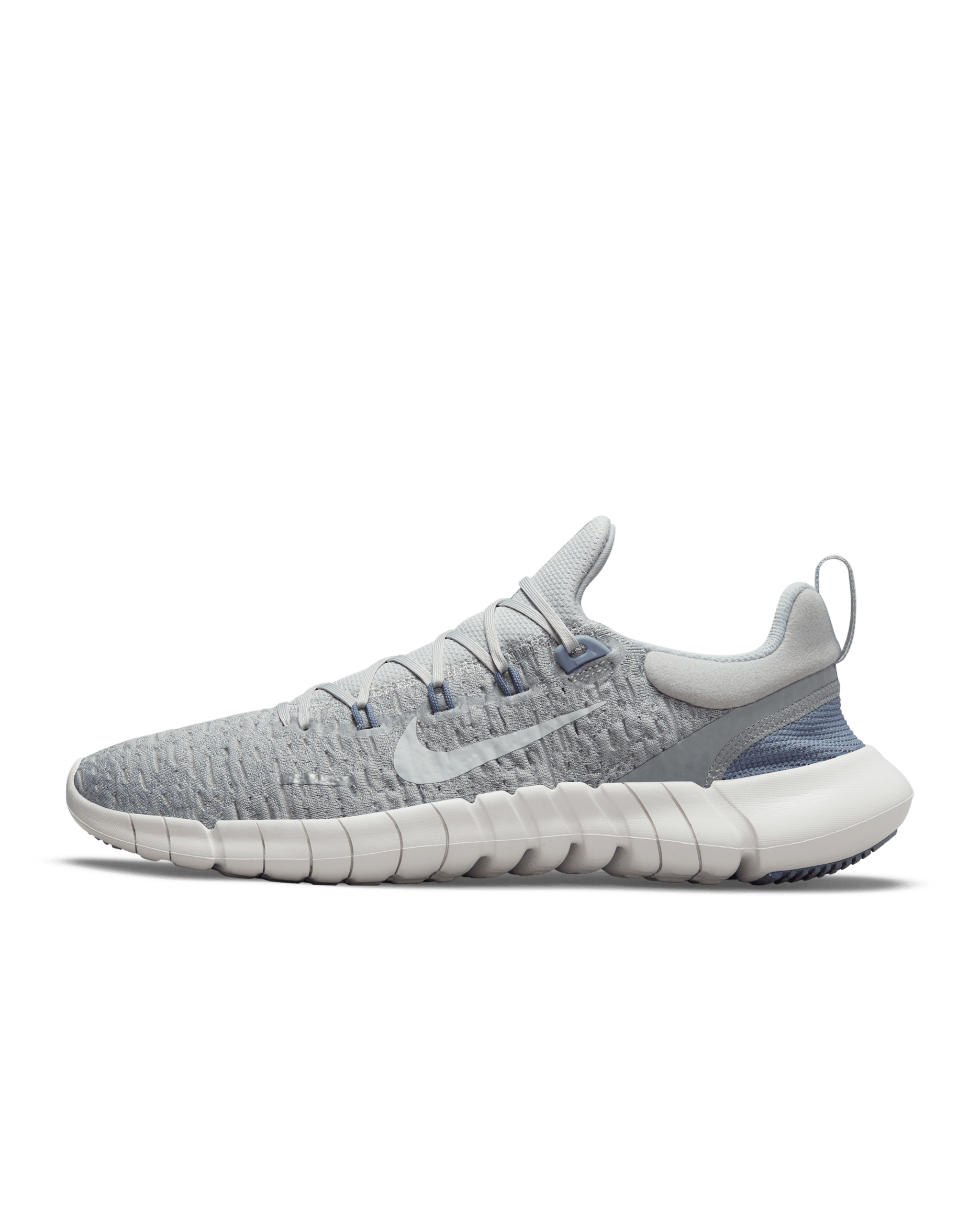 Nike Free Run 5.0 Men's Road Running Shoes - Grey Fog/Light Smoke Grey/Pure Platinum