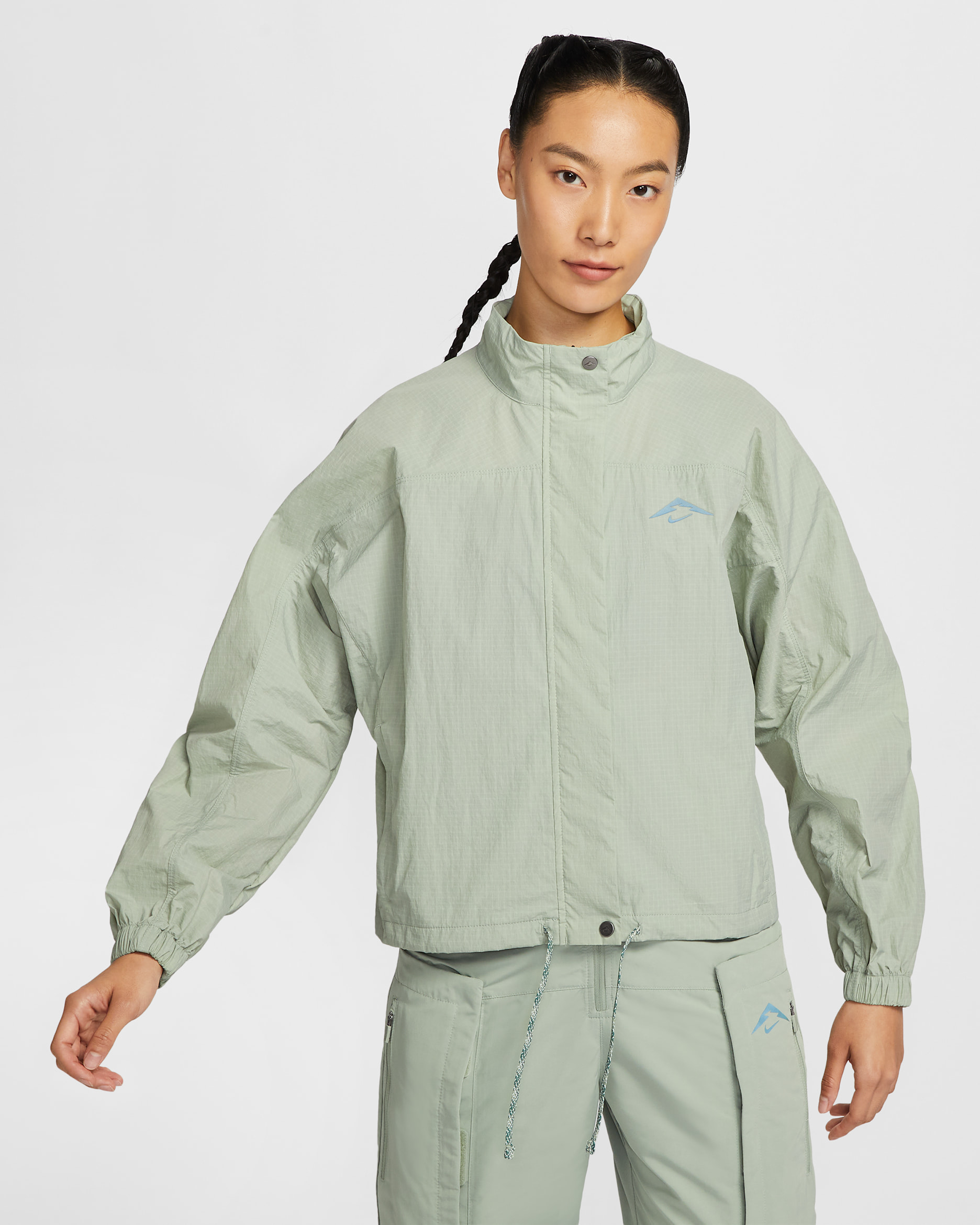 Nike Trail Women's Repel UV Running Jacket - Jade Horizon/Bicoastal