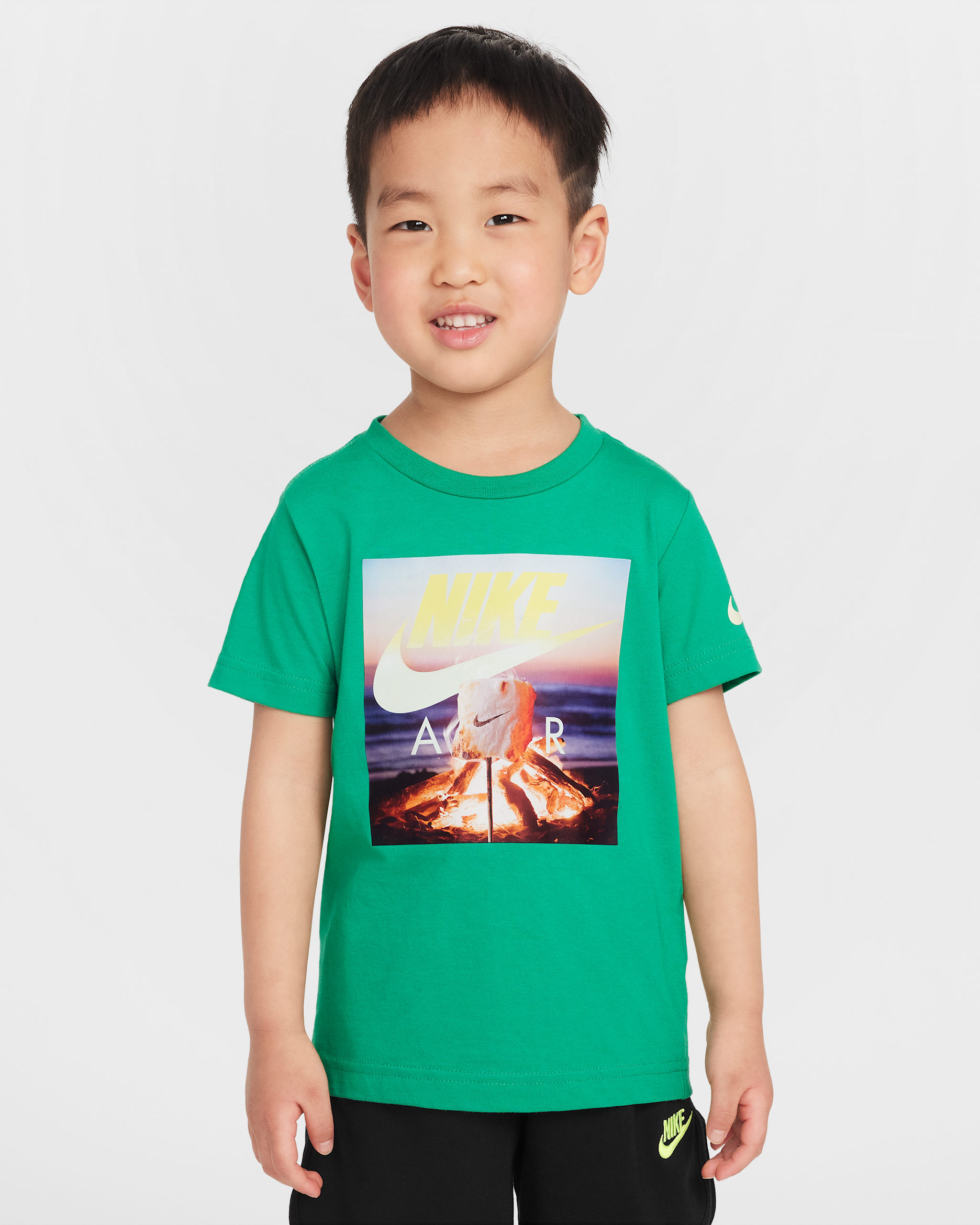 Playera S'mores Photo infantil Nike - Verde estadio