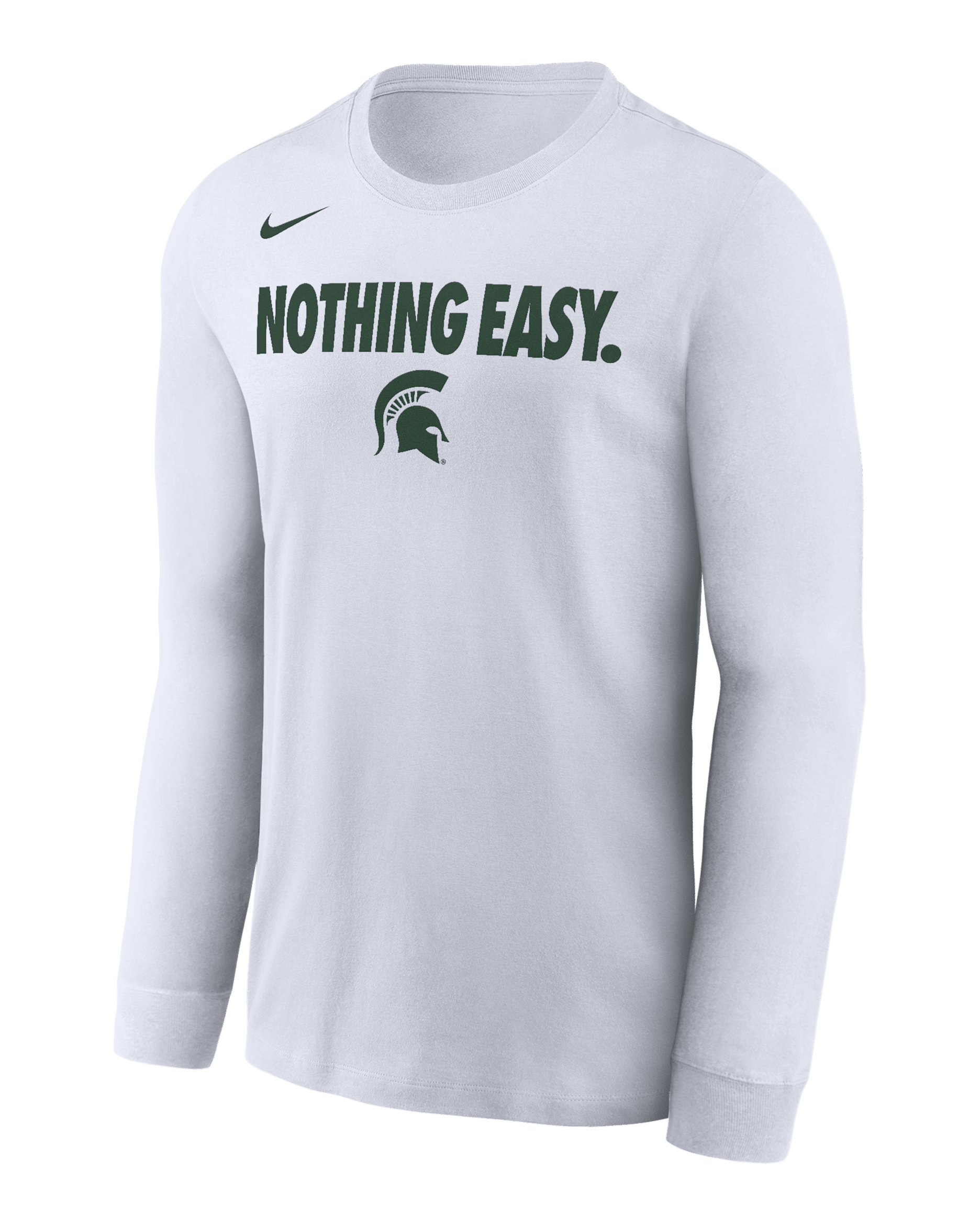 Michigan State Men's Nike College Long-Sleeve T-Shirt - White