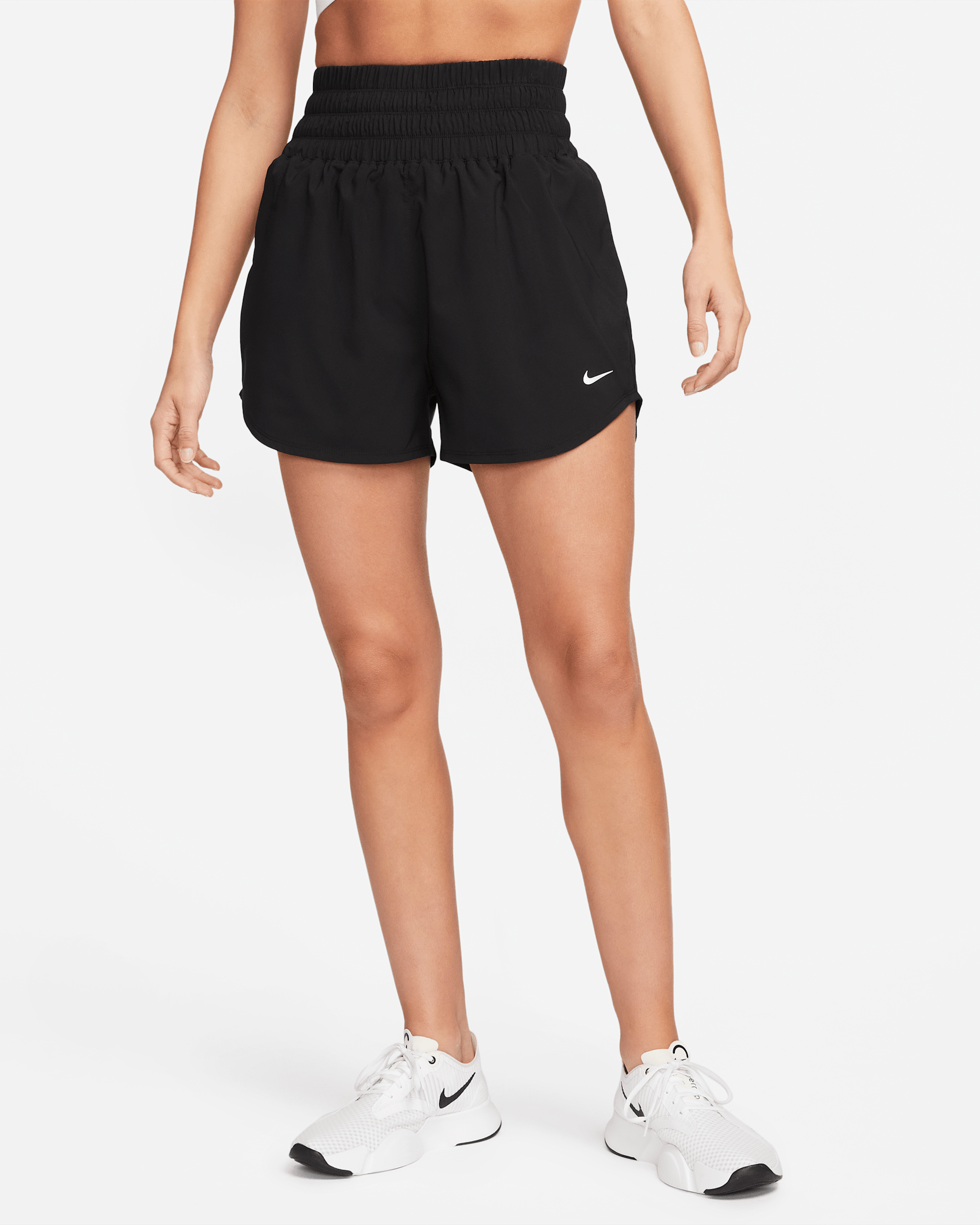 Nike One Women's Dri-FIT Ultra High-Waisted 3" Brief-Lined Shorts - Black