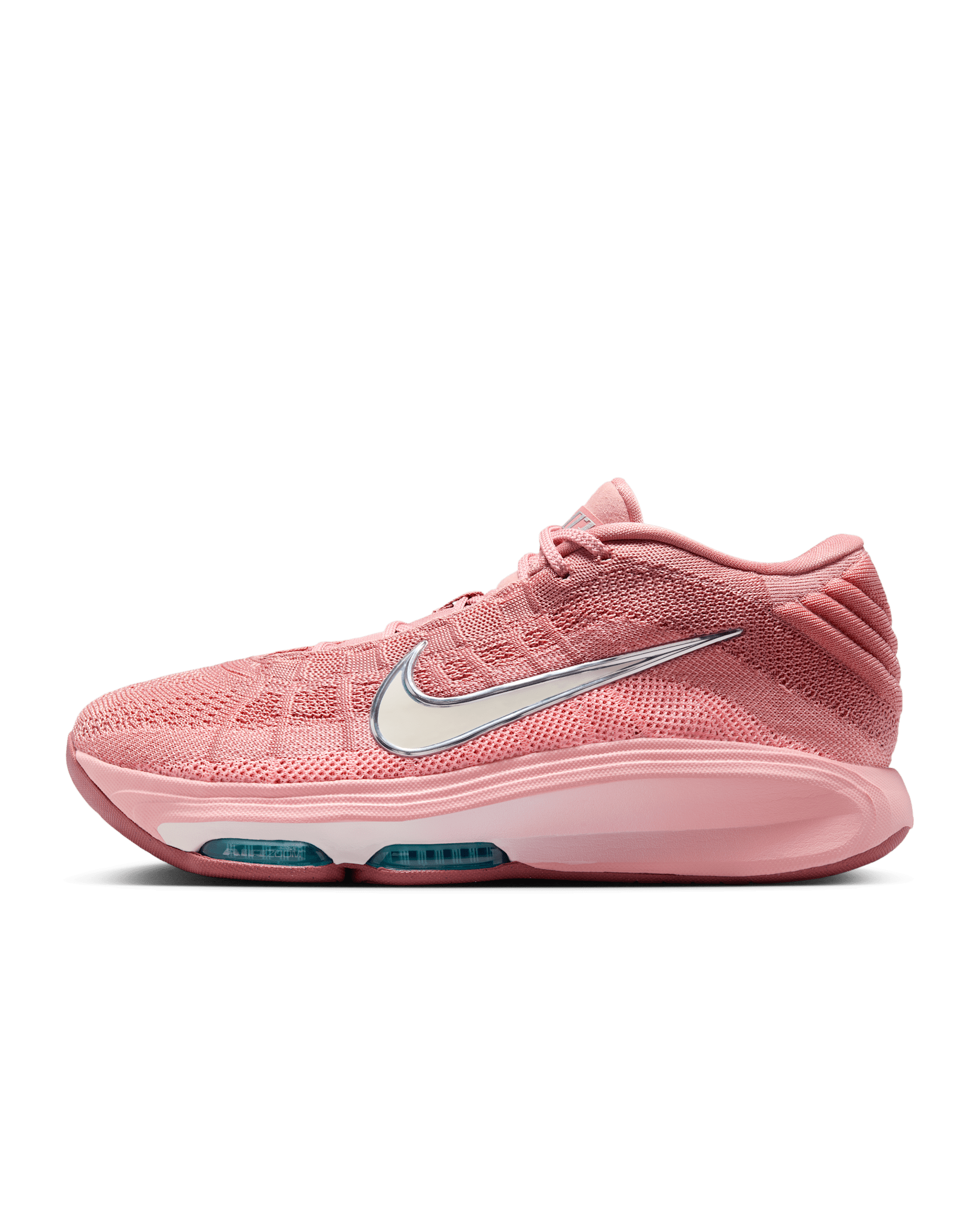Nike G.T. Hustle 3 Basketball Shoes - Red Stardust/Metallic Silver/Pink Tint/Pale Ivory