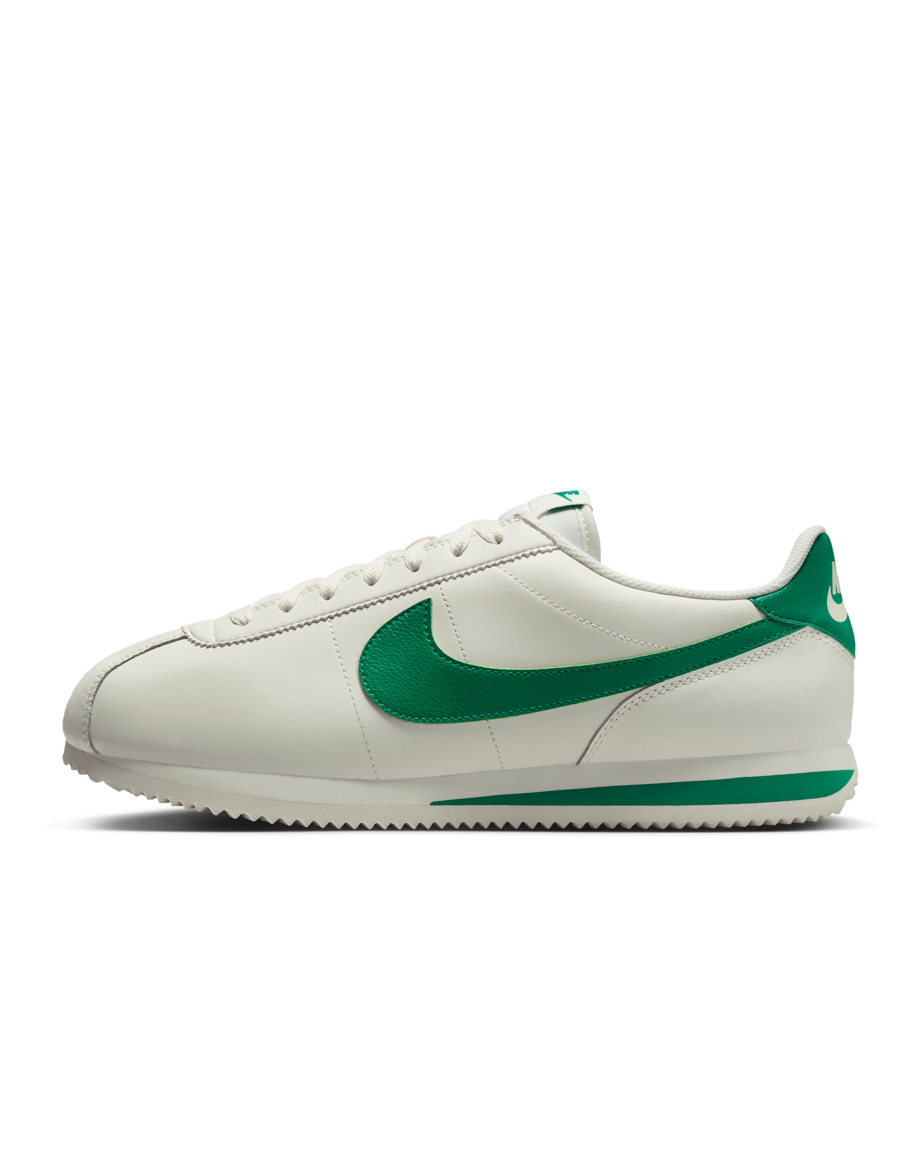 Nike Cortez Leather Men's Shoes - Sail/Stadium Green