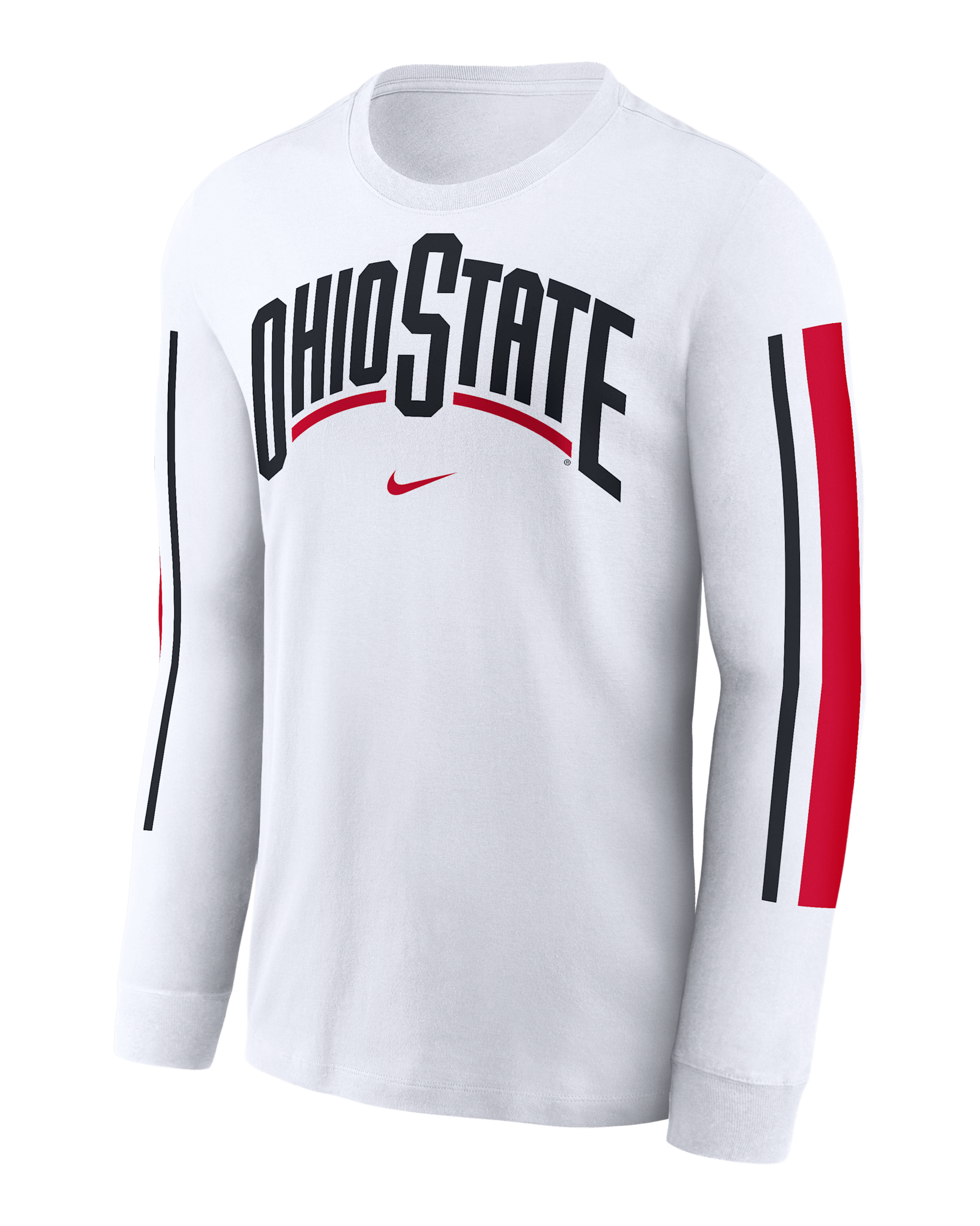 Ohio State Buckeyes Local Spirit Slogan Men's Nike College Long-Sleeve T-Shirt - White