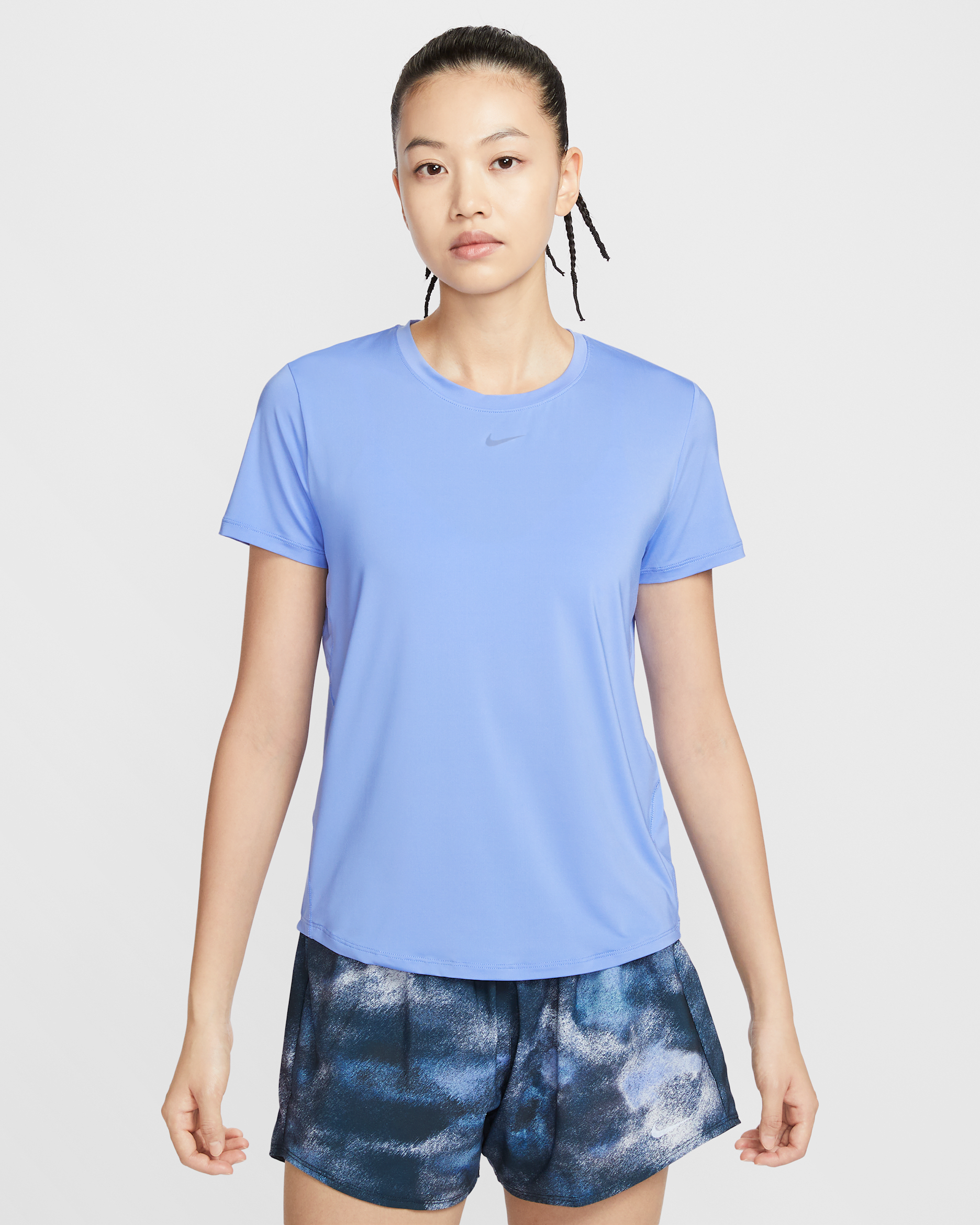 Nike One Classic Women's Dri-FIT Short-Sleeve Top - Royal Pulse/Black