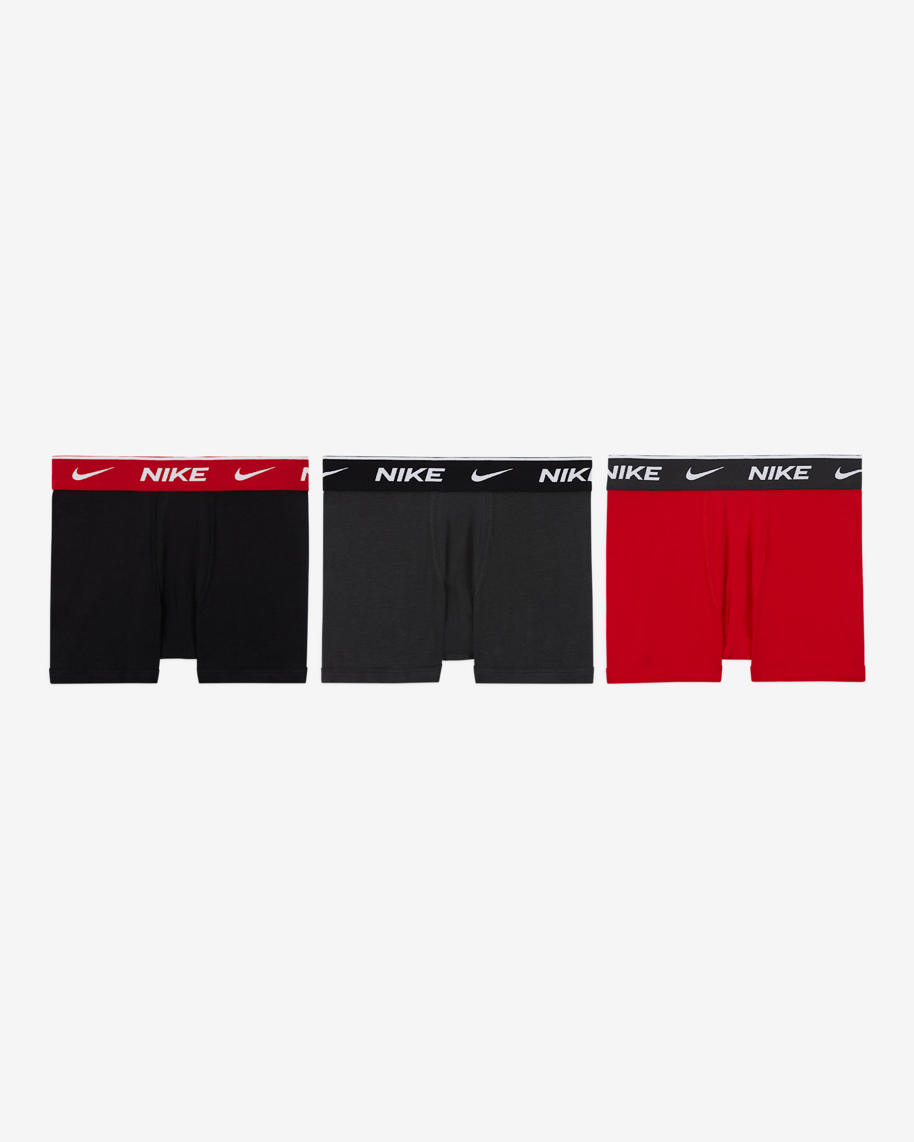 Nike Older Kids' Boxer Briefs (3-Pack) - University Red