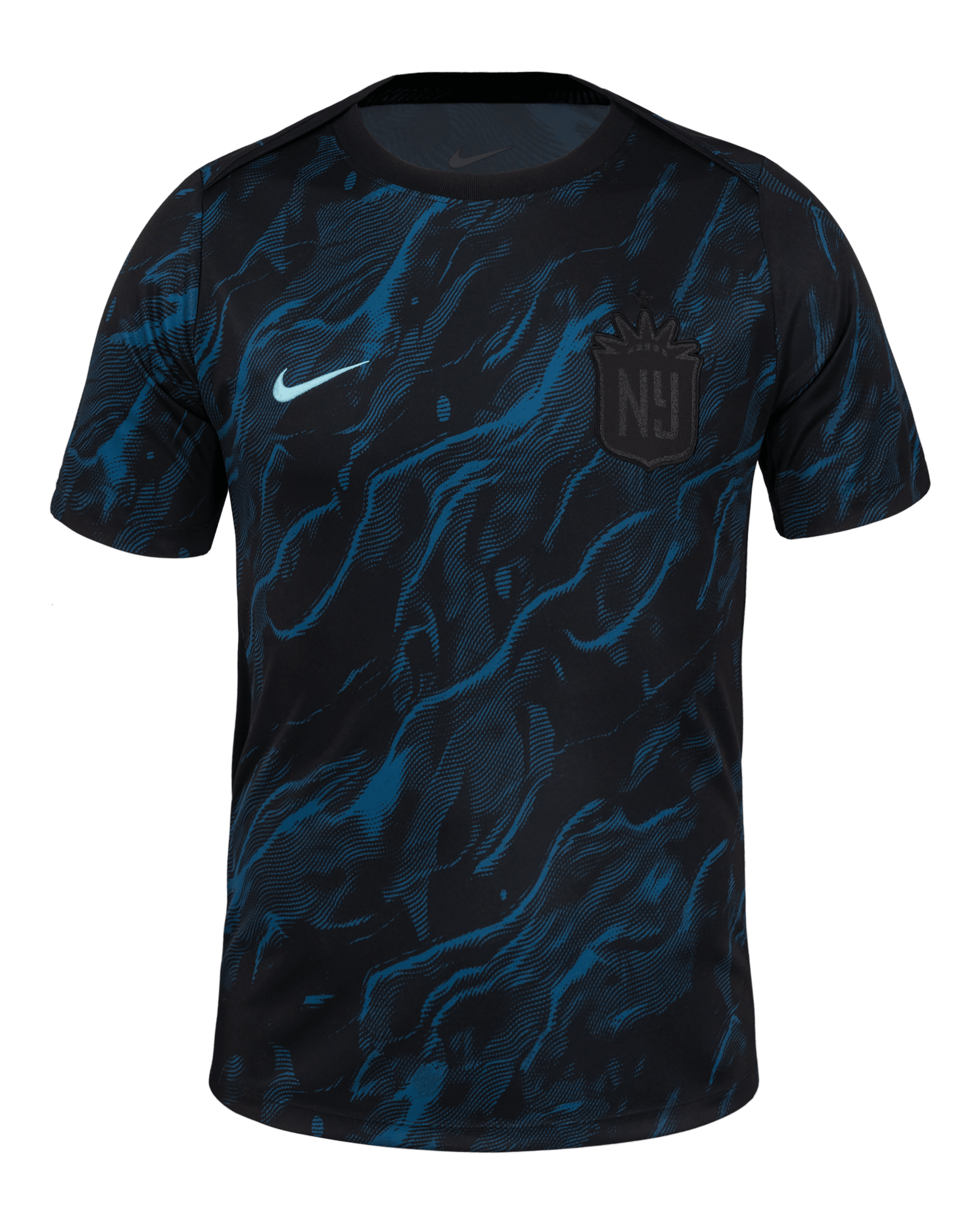 Playera de manga corta Nike de la NWSL para antes del partido para hombre NJ/NY Gotham FC 2025 - Marina