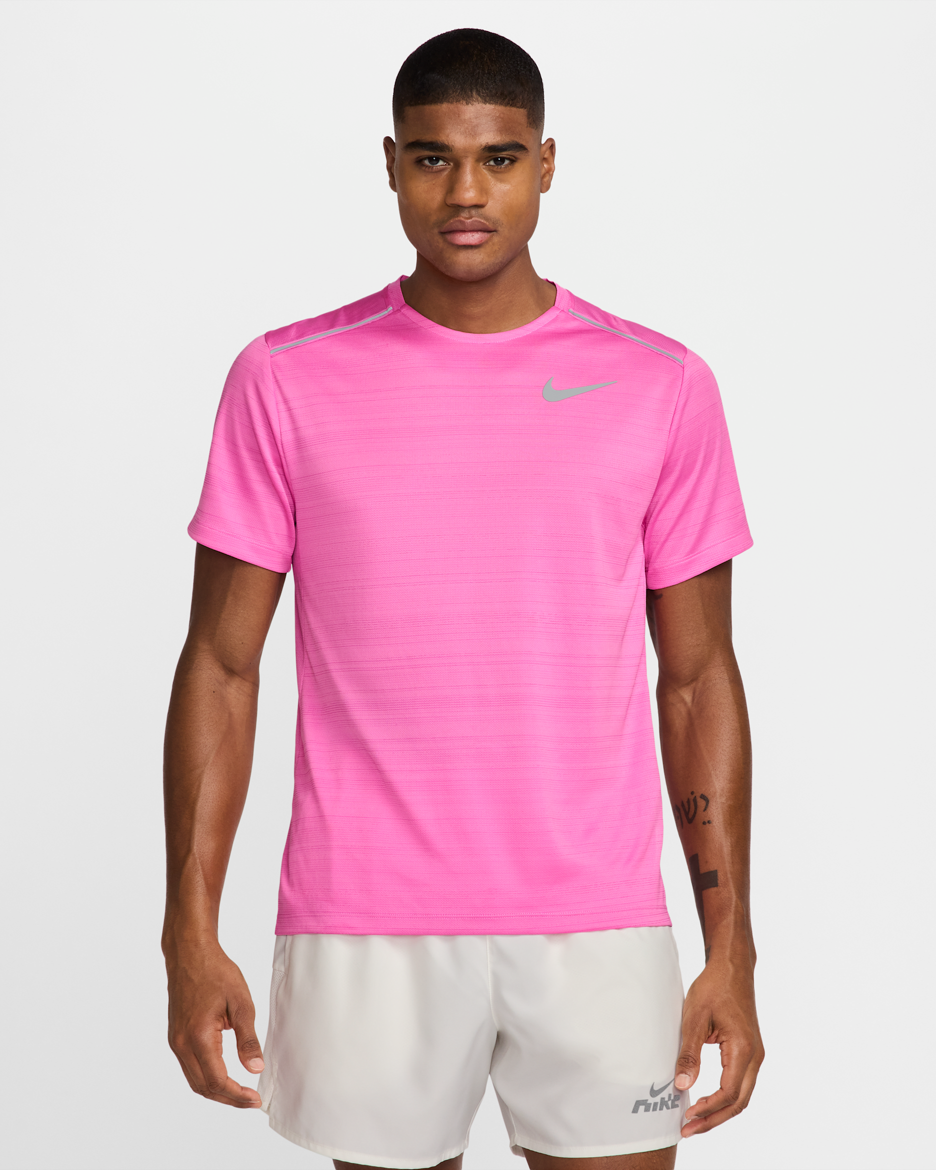 Nike Miler Men's Short-Sleeve Running Top - Playful Pink
