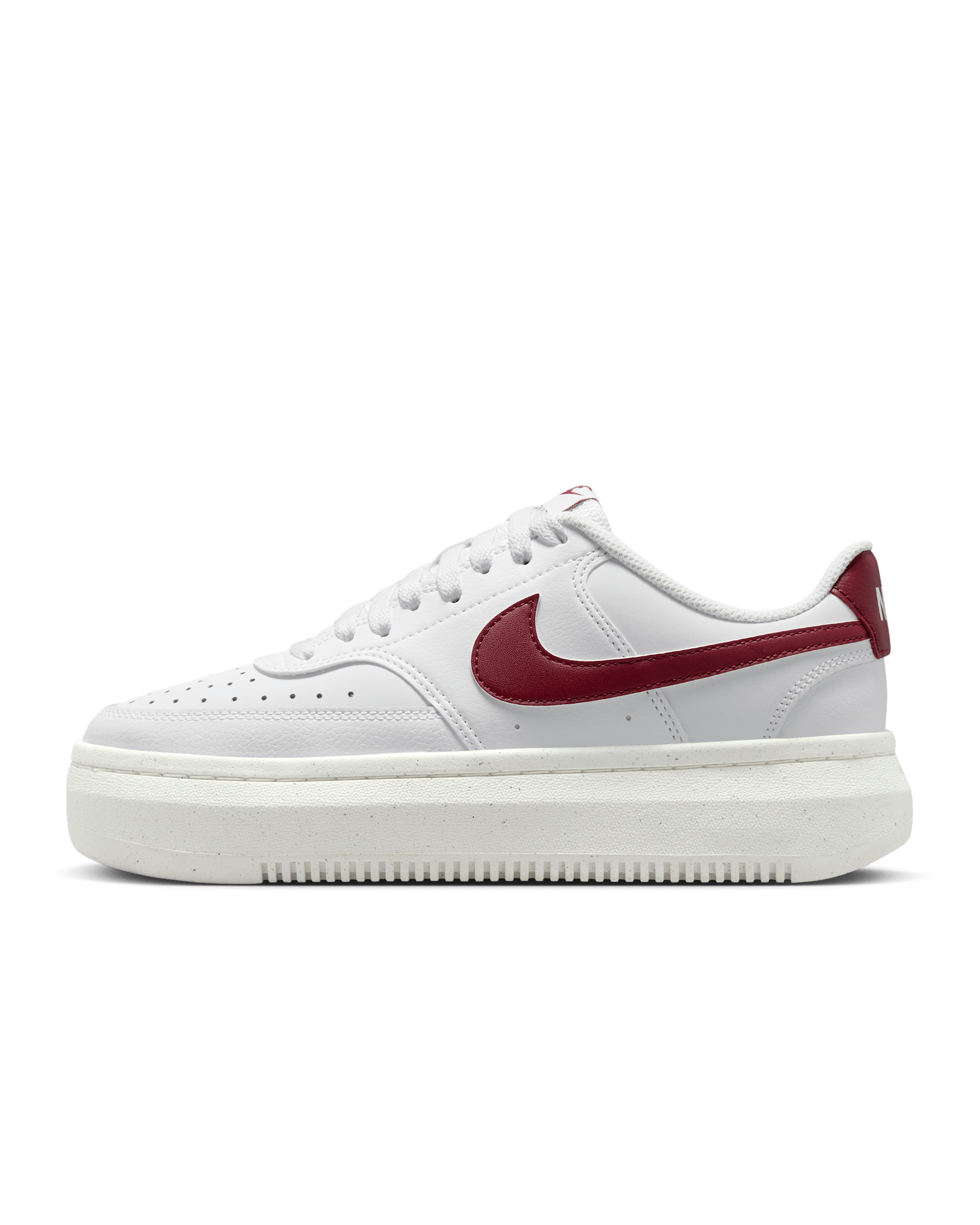 Nike Court Vision Alta Women's Shoes - White/Sail/Team Red