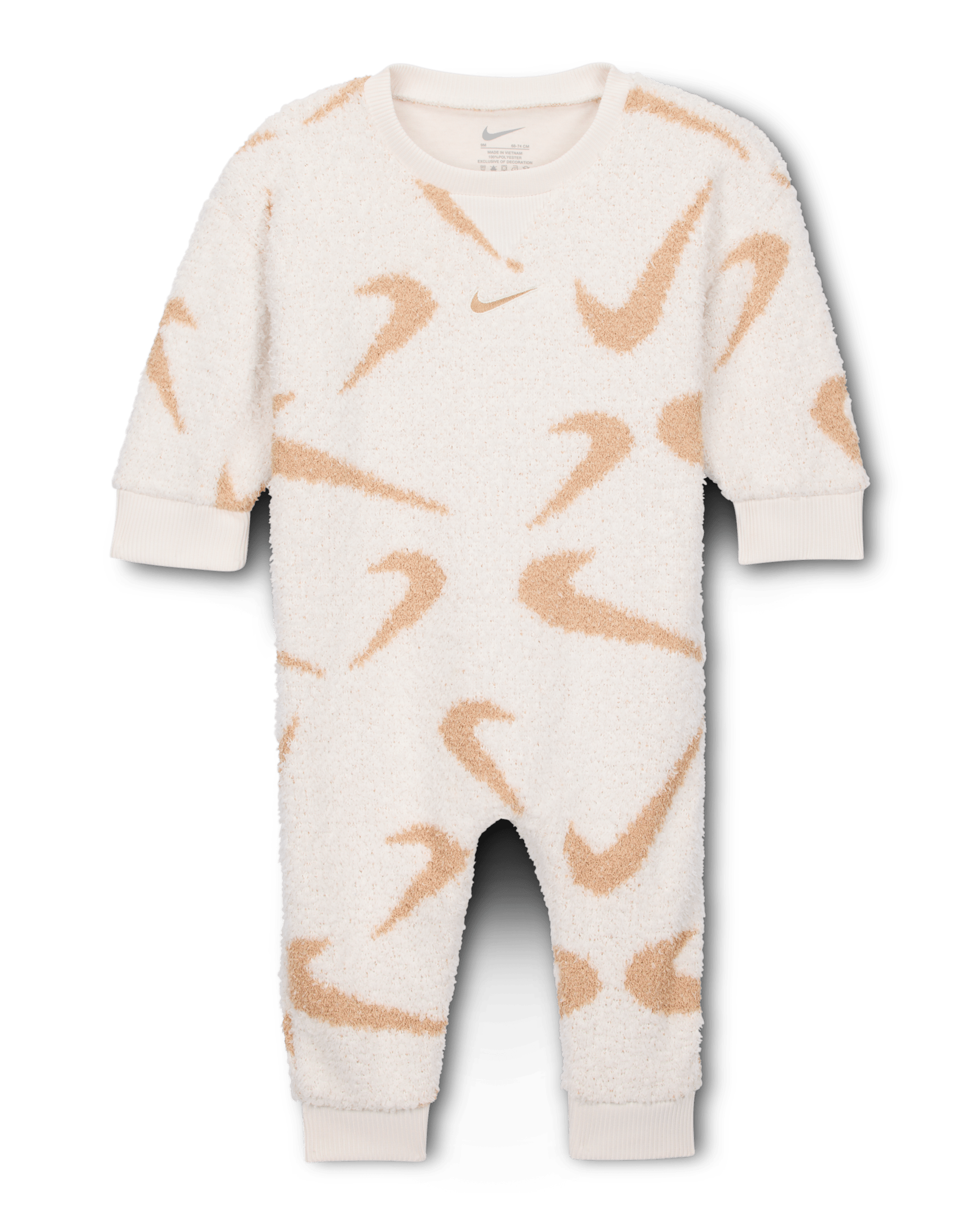 Nike Baby (0-9M) Boucle Jacquard Coverall - Sail